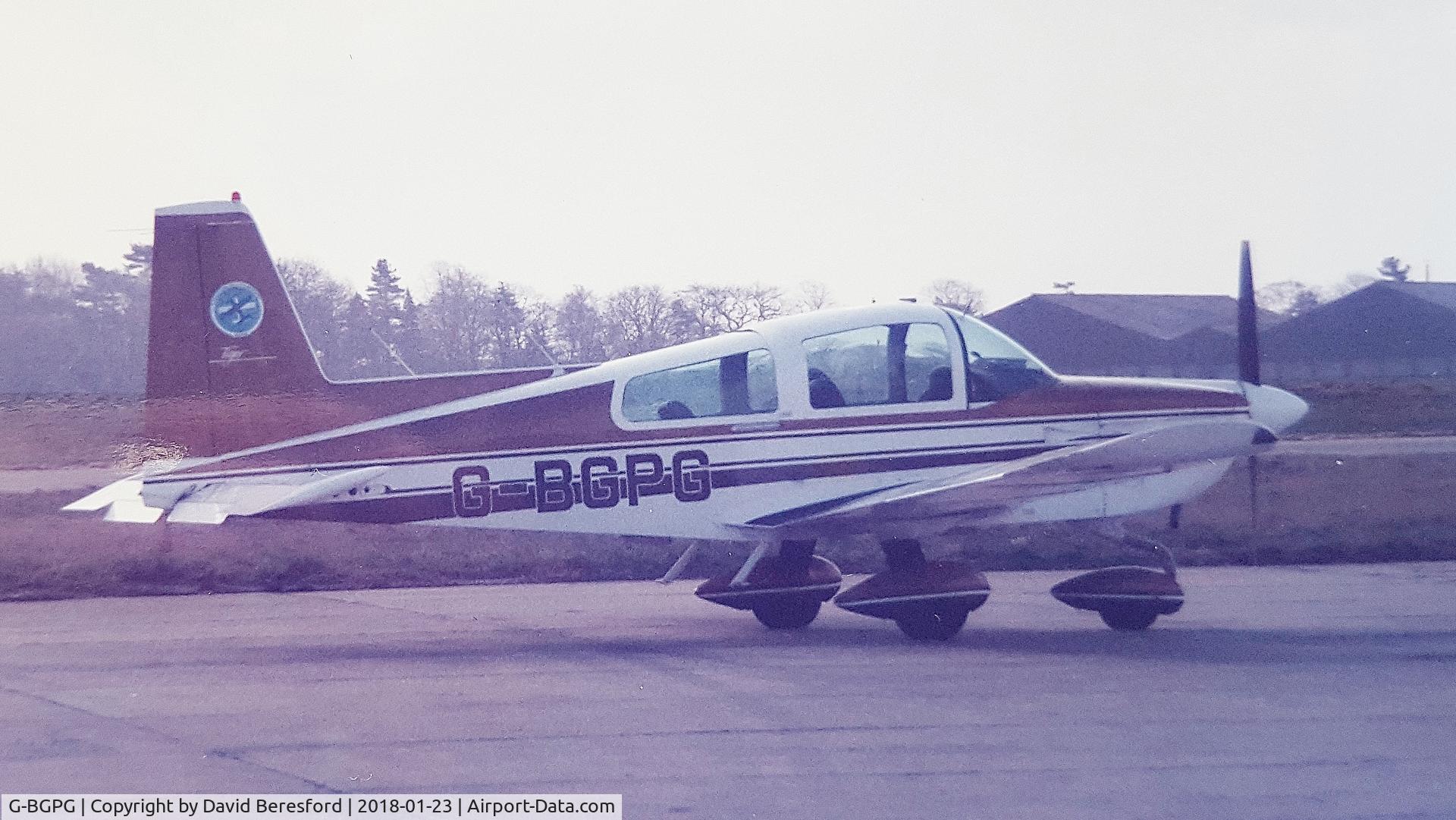 G-BGPG, 1979 Gulfstream American AA-5B Tiger C/N AA5B-1226, At Manchester in 1985