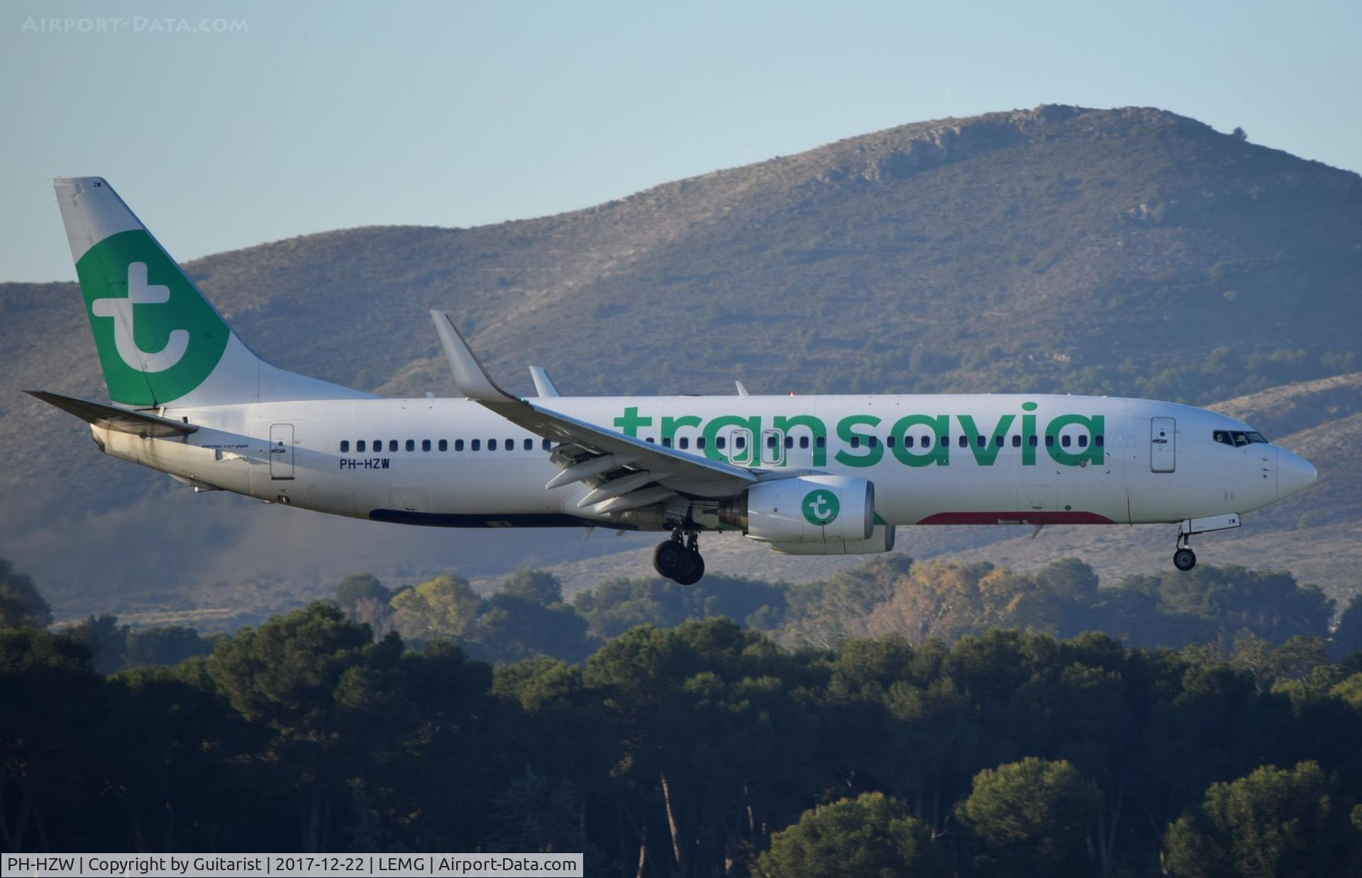PH-HZW, 2002 Boeing 737-8K2 C/N 29345, At Malaga