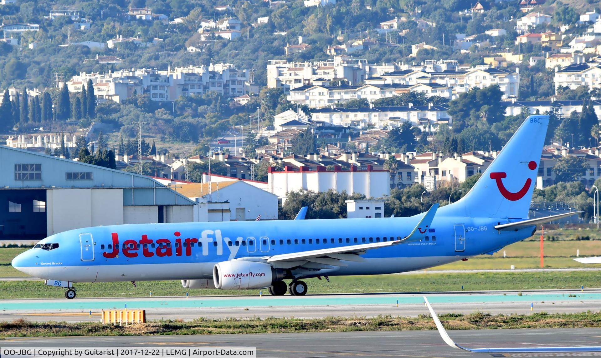 OO-JBG, 2008 Boeing 737-8K5 C/N 35142, At Malaga