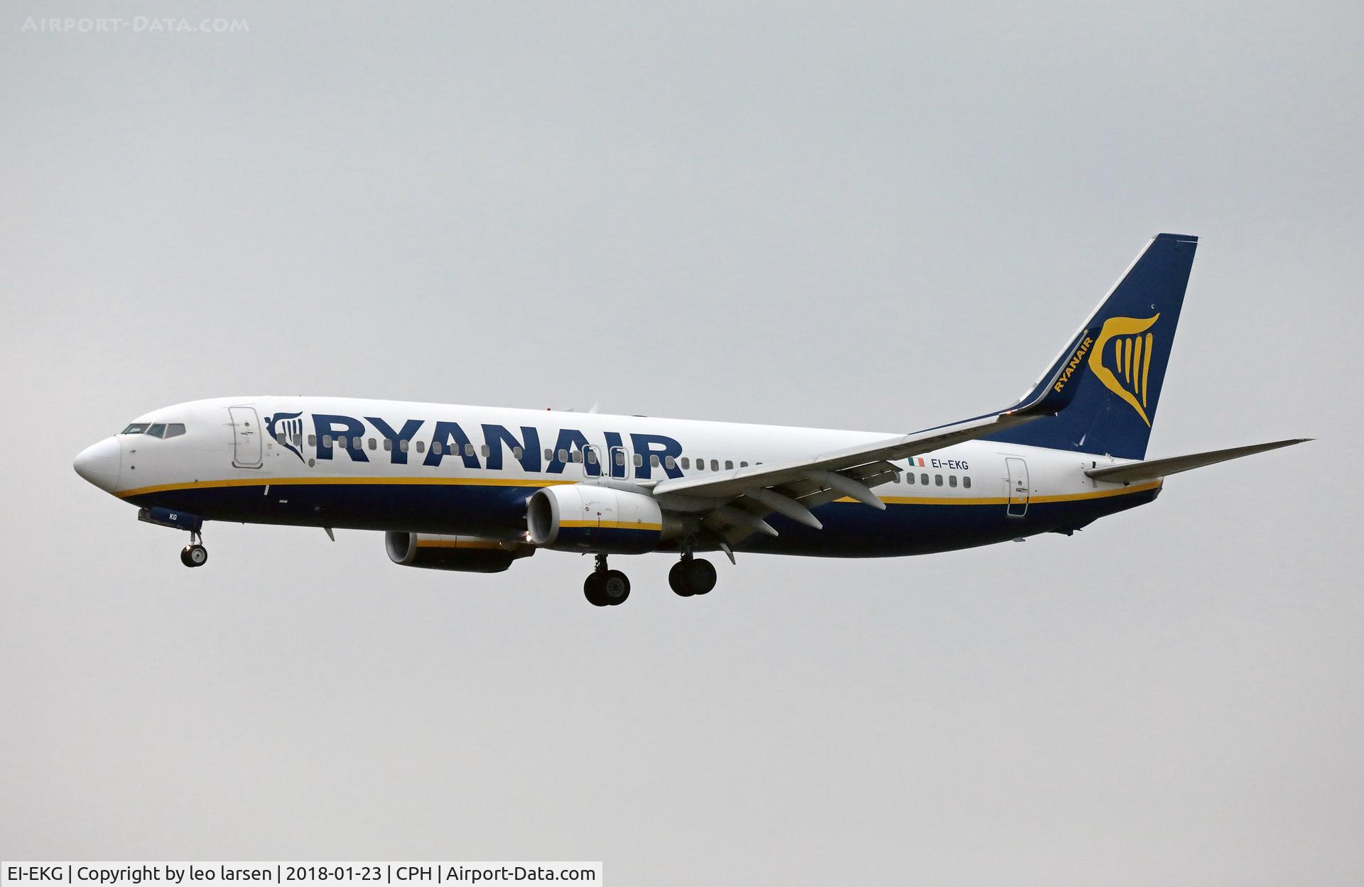 EI-EKG, 2010 Boeing 737-8AS C/N 35021, Copenhagen 23.1.2018