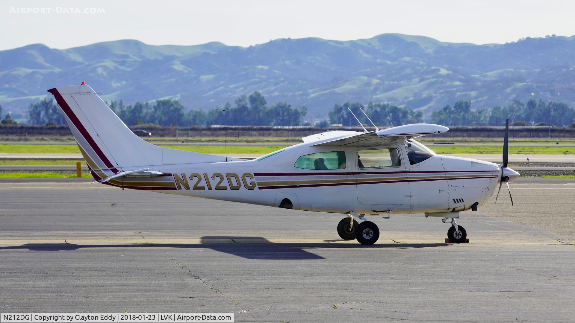 N212DG, 1978 Cessna T210M Turbo Centurion C/N 21062877, Livermore Airport 2018.