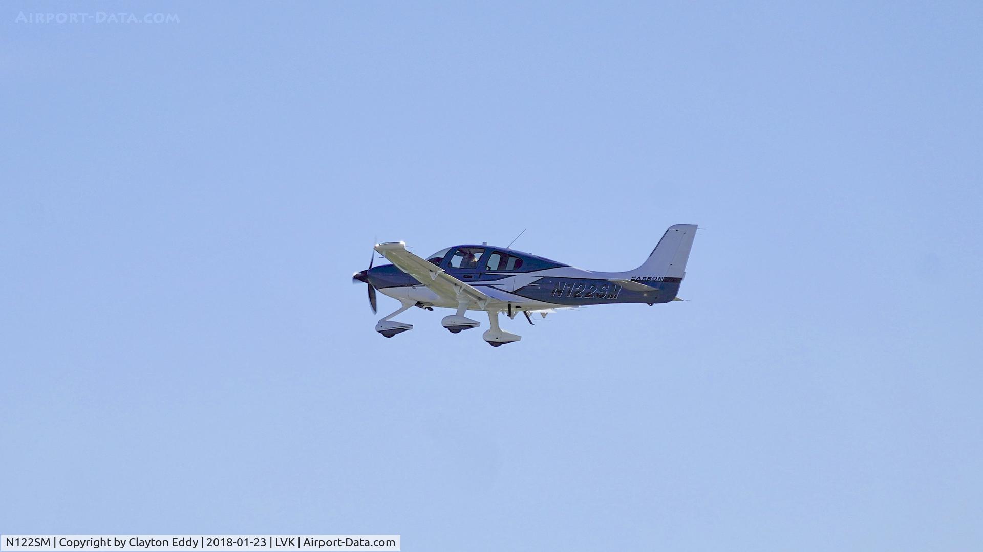 N122SM, 2018 Cirrus SR22T C/N 1658, Livermore Airport California 2018.