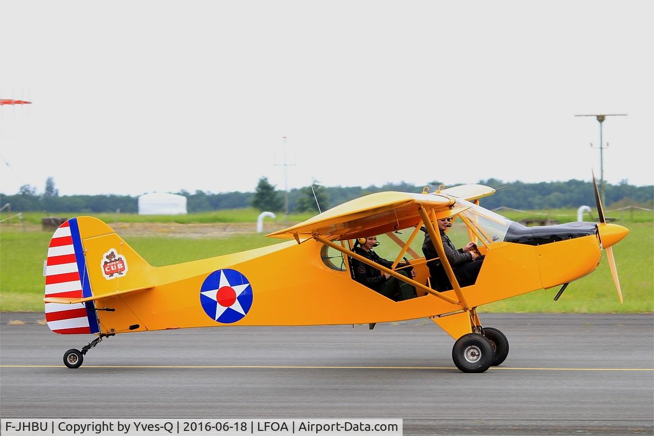 F-JHBU, Zlin Savage Cub C/N Not found F-JHBU, Zlin Savage Cub, Taxiing to holding point rwy 24, Avord Air Base 702 (LFOA) Open day 2016