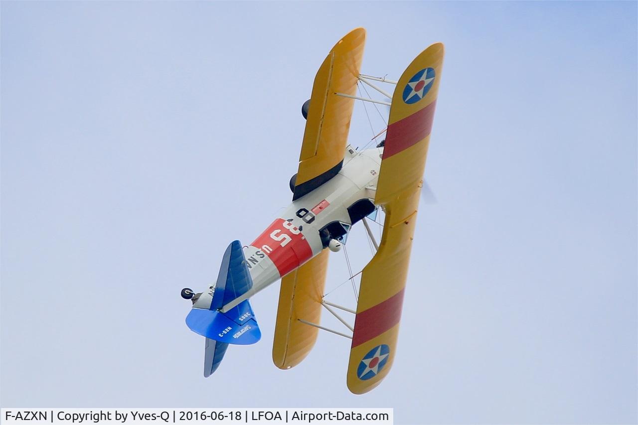 F-AZXN, 1942 Boeing A75N1 (PT-17) C/N 75-3885, Boeing A75N1 (PT-17), On display, Avord Air Base 702 (LFOA) Open day 2016