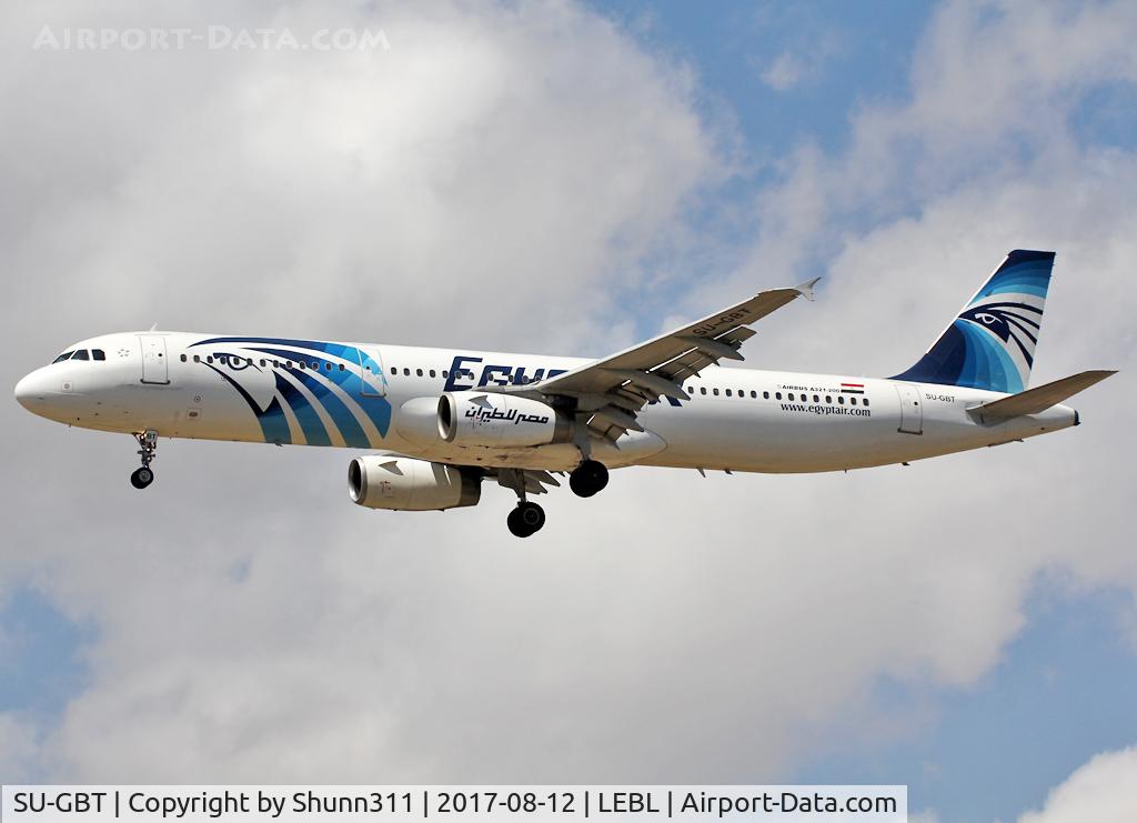 SU-GBT, 1999 Airbus A321-231 C/N 680, Landing rwy 25R