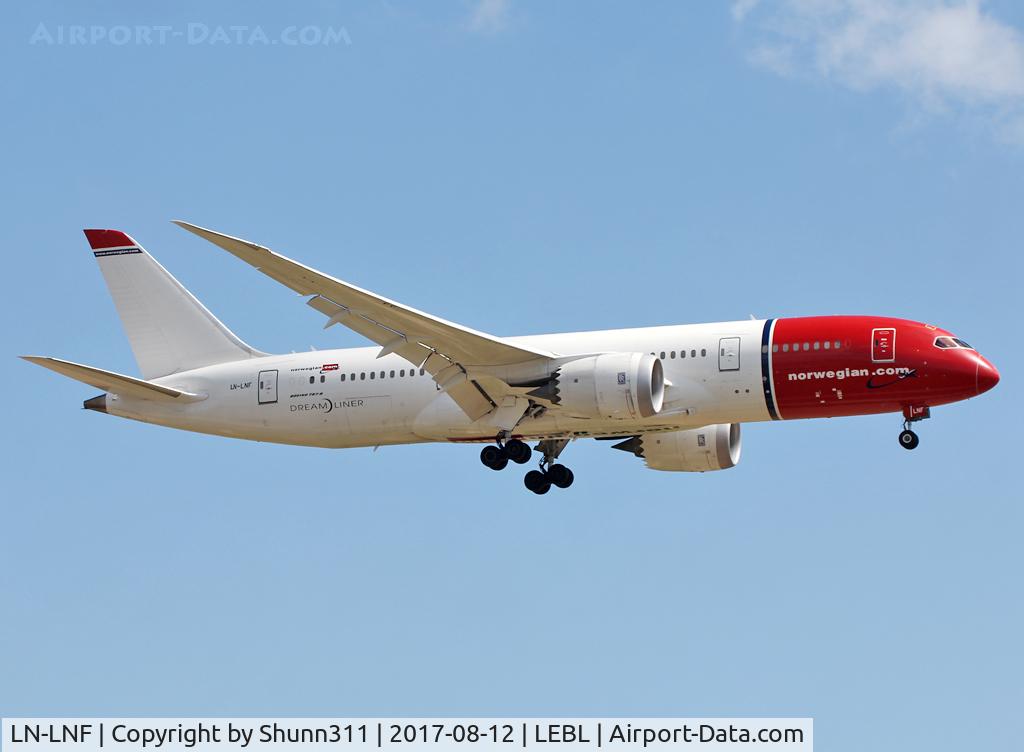 LN-LNF, 2014 Boeing 787-8 Dreamliner Dreamliner C/N 35313, Landing rwy 25R
