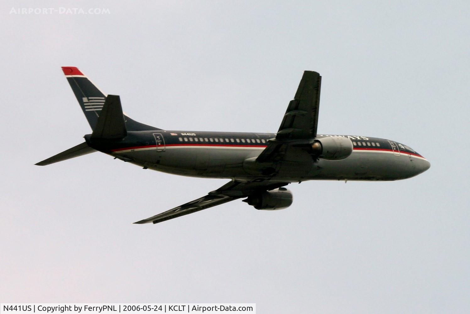 N441US, 1990 Boeing 737-4B7 C/N 24812, US Airways B734 departing