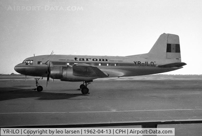 YR-ILO, 1959 Ilyushin (VEB) Il-14P C/N 14803061, Copenhagen 13.4.1962