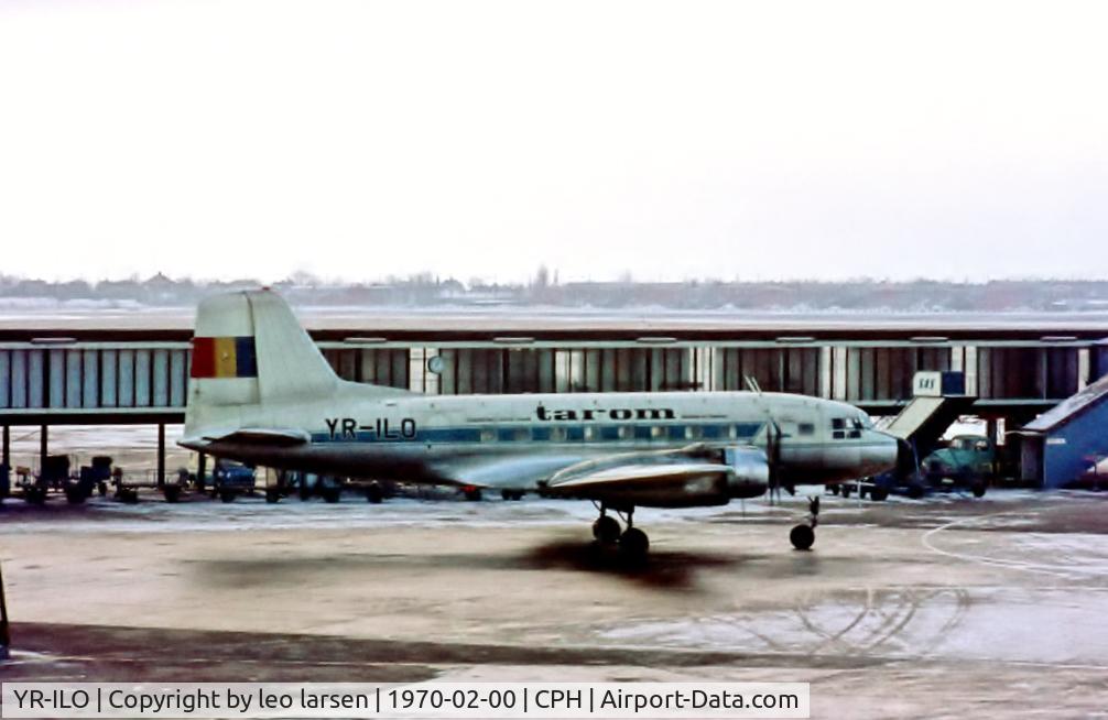 YR-ILO, 1959 Ilyushin (VEB) Il-14P C/N 14803061, Copenhagen 2.1970