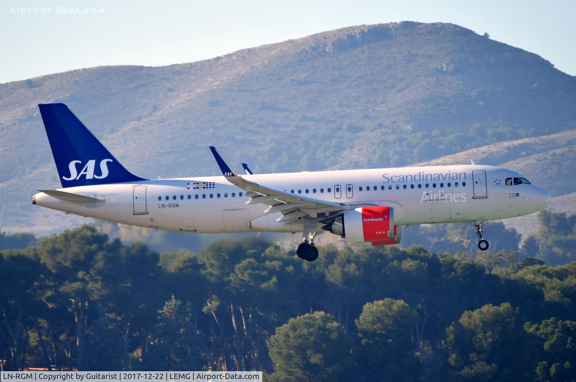 LN-RGM, 2016 Airbus A320-251N C/N 7277, At Malaga