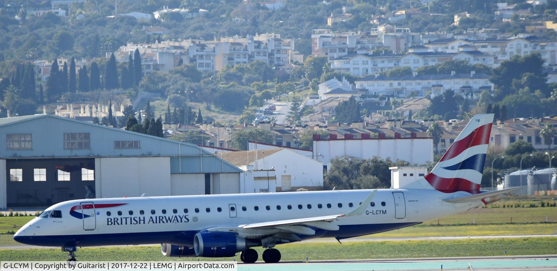 G-LCYM, 2010 Embraer 190SR (ERJ-190-100SR) C/N 19000351, At Malaga