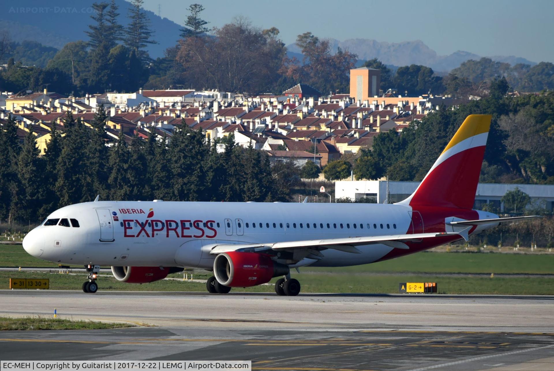 EC-MEH, 2001 Airbus A320-214 C/N 1450, At Malaga
