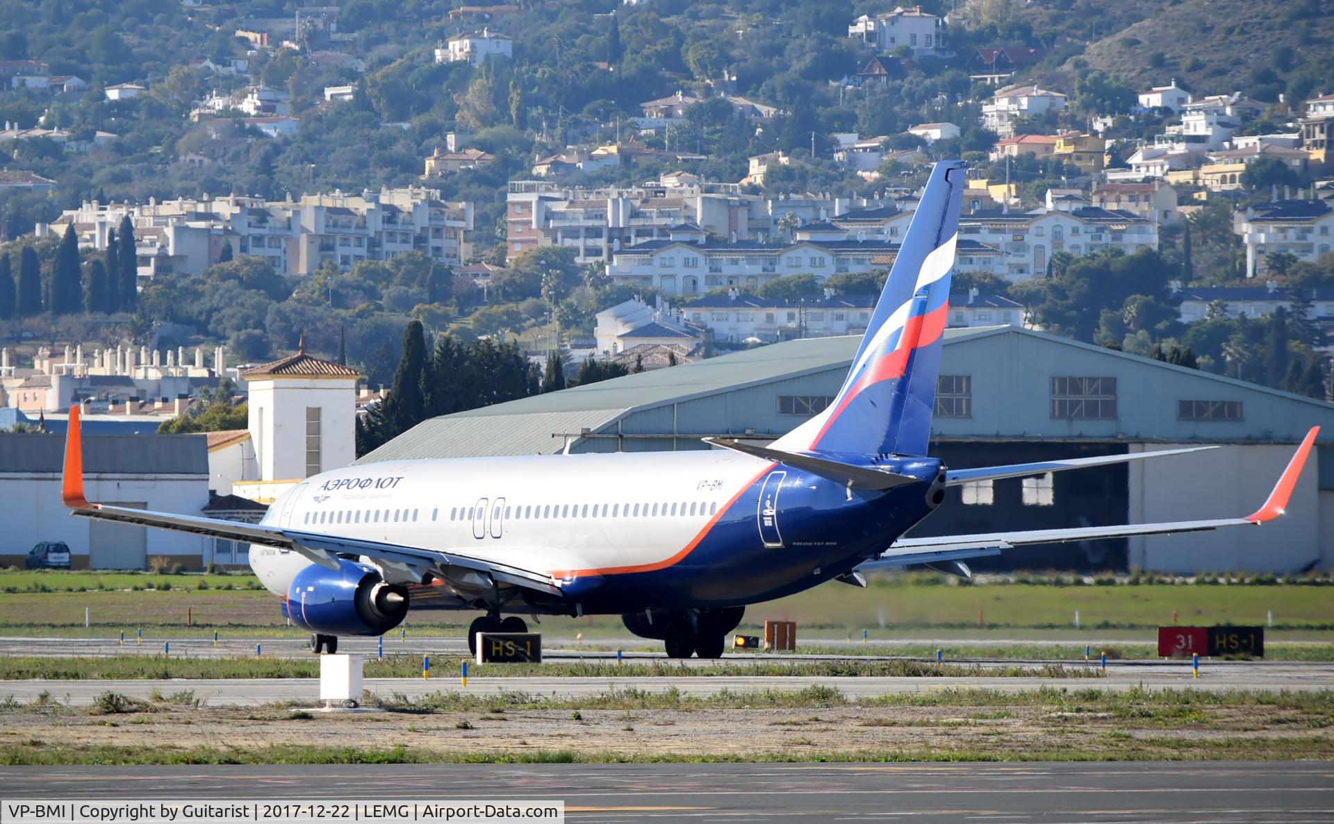 VP-BMI, 2017 Boeing 737-8MC C/N 44433, At Malaga