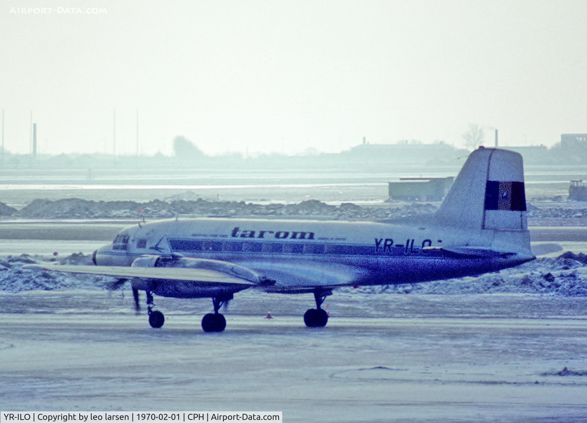 YR-ILO, 1959 Ilyushin (VEB) Il-14P C/N 14803061, copenhagen 2.1970