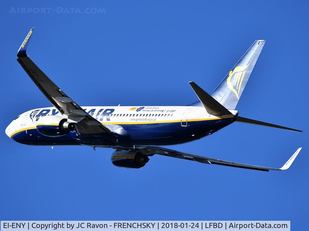 EI-ENY, 2011 Boeing 737-8AS C/N 35042, FR1389 take off runway 23 to Brussels (CRL)