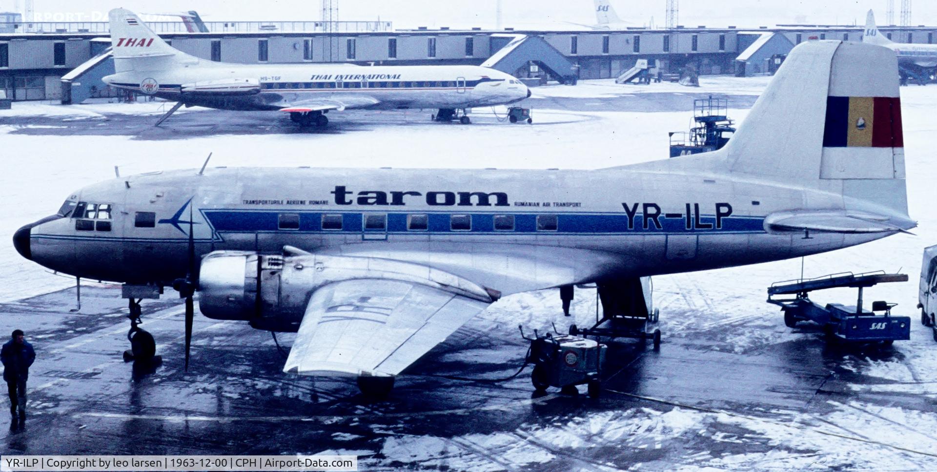 YR-ILP, 1959 Ilyushin (VEB) Il-14P C/N 14803067, Copenhagen 12.63