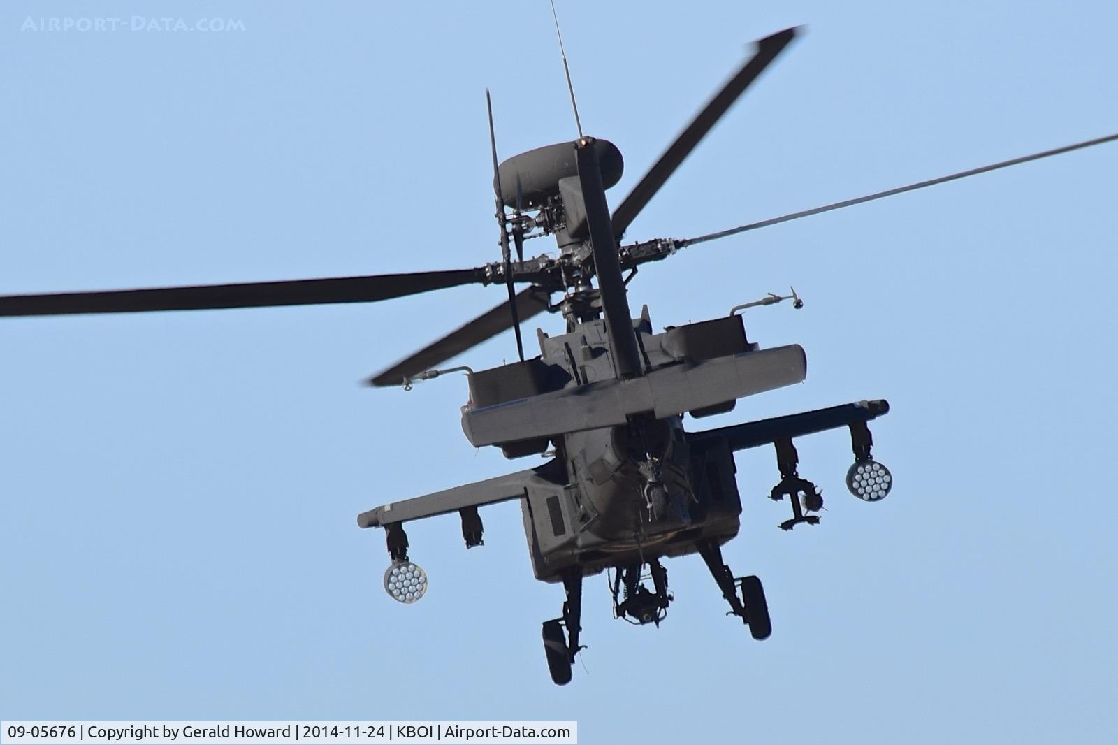 09-05676, 2009 Boeing AH-64D Longbow Apache C/N PVD676, Departing BOI.  1-183rd AVN BN, Idaho Army National Guard