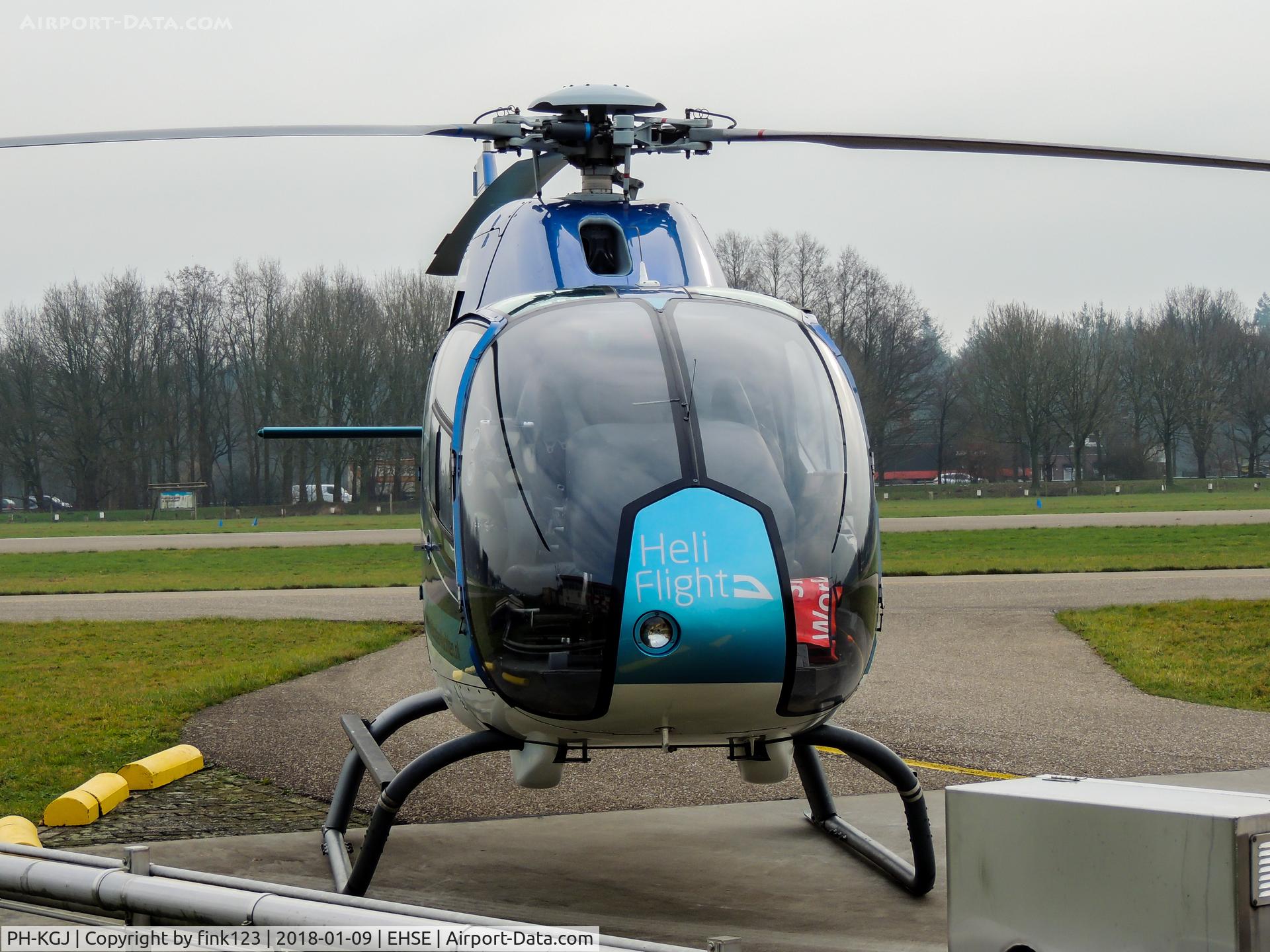 PH-KGJ, 2001 Eurocopter EC-120B Colibri C/N 1265, Eurocopter visited for a tank stop