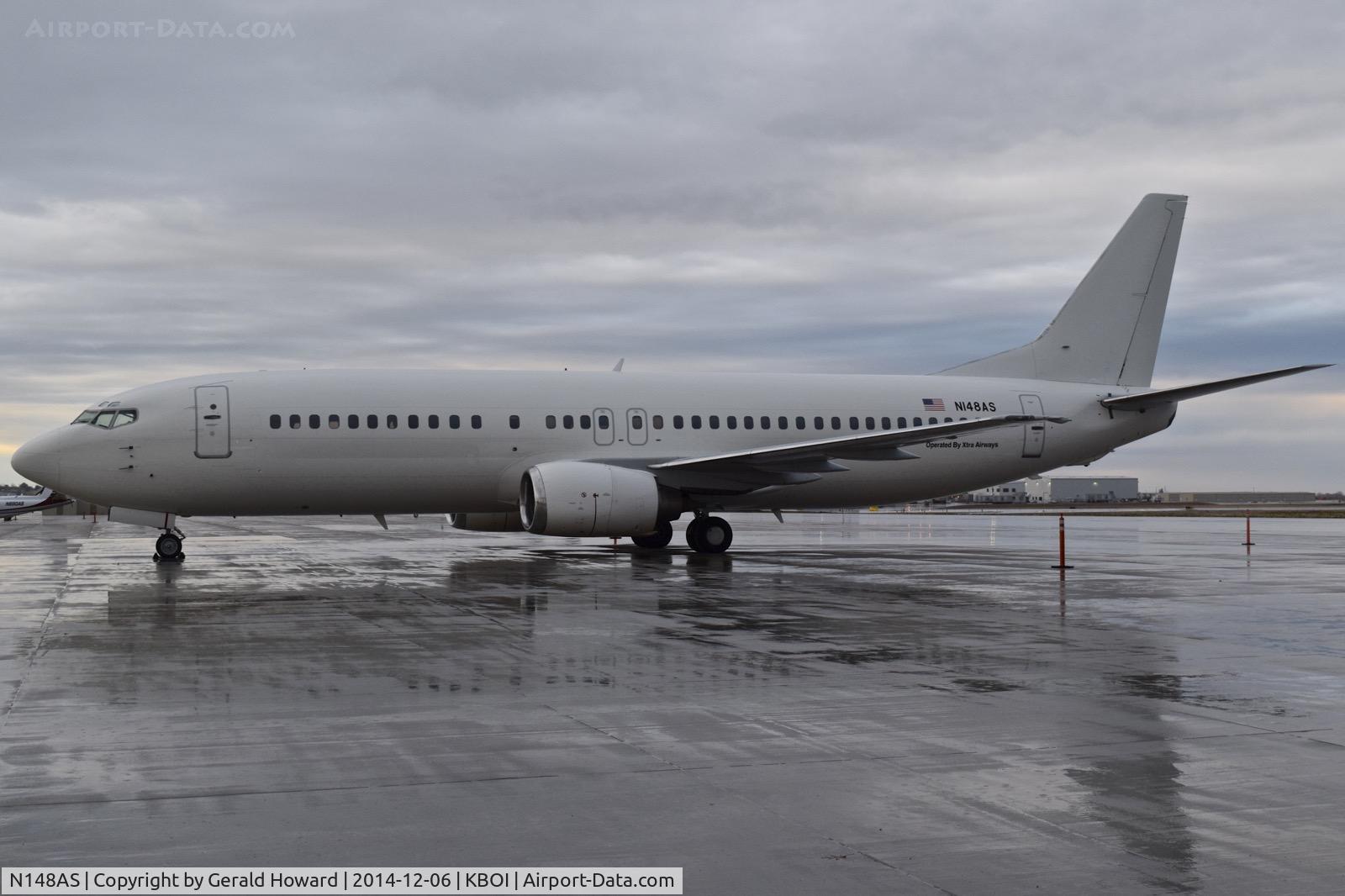 N148AS, 1993 Boeing 737-484 C/N 27149, Parked on the south GA ramp.