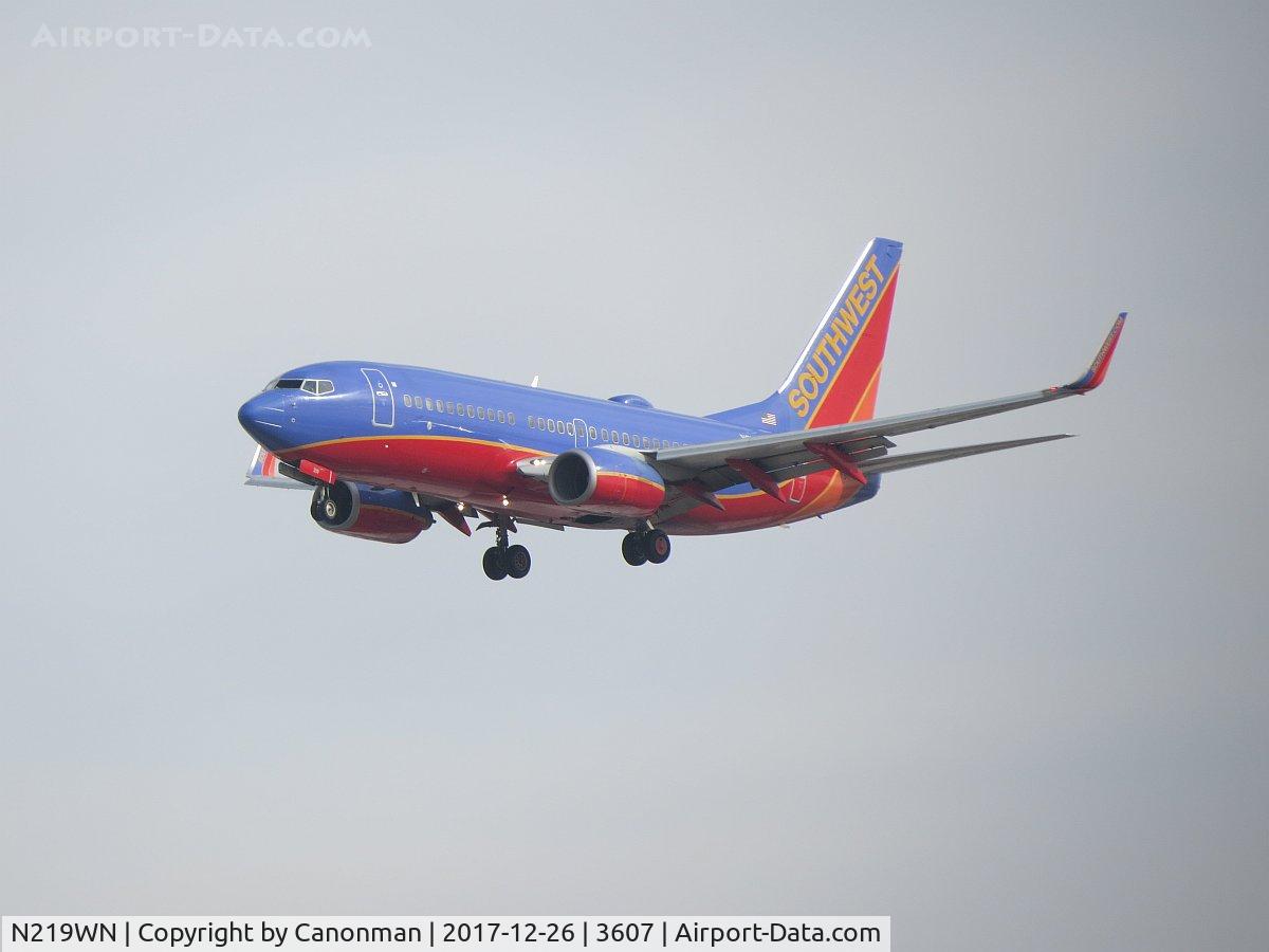 N219WN, 2005 Boeing 737-7H4 C/N 32490, Landing