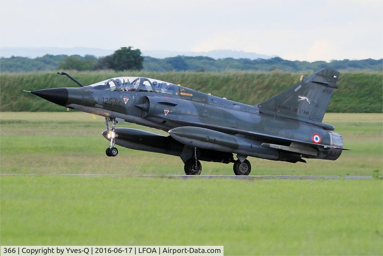 366, Dassault Mirage 2000N C/N 360, Dassault Mirage 2000N, Landing rwy 24, Avord Air Base 702 (LFOA) Open day 2016