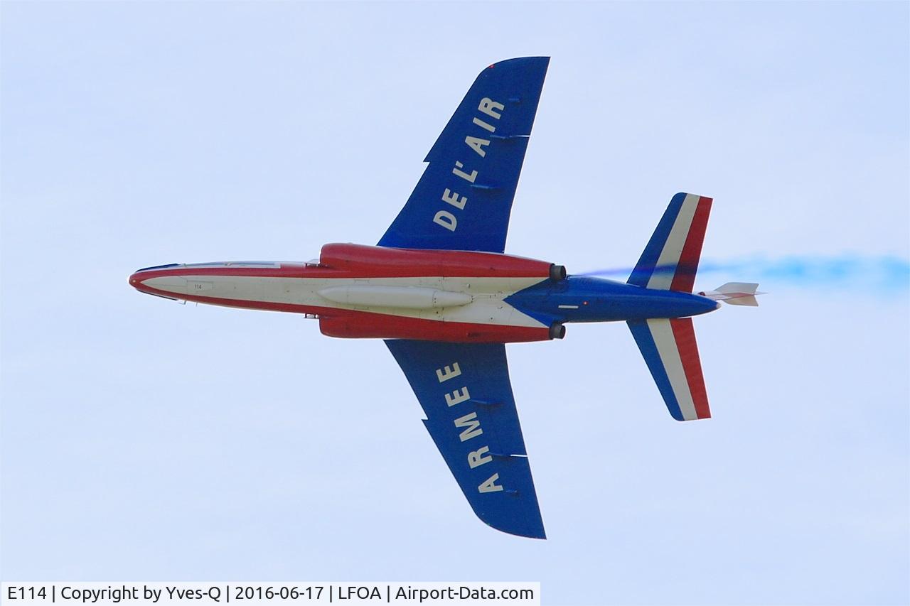 E114, Dassault-Dornier Alpha Jet E C/N E114, Dassault-Dornier Alpha Jet E (F-TERR), Athos 02 of Patrouille de France 2016, Avord Air Base 702 (LFOA) Open day 2016