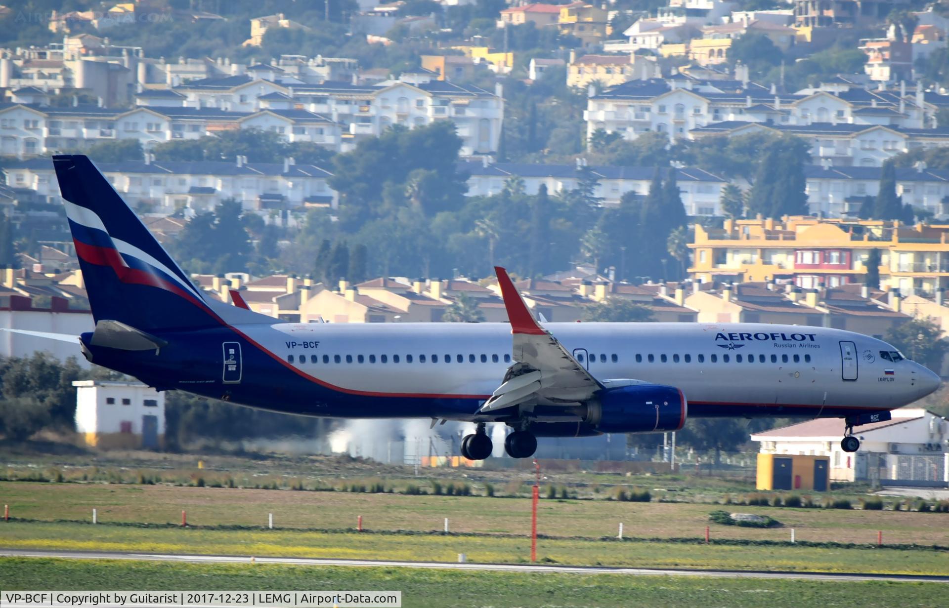 VP-BCF, 2015 Boeing 737-8LJ C/N 41216, At Malaga