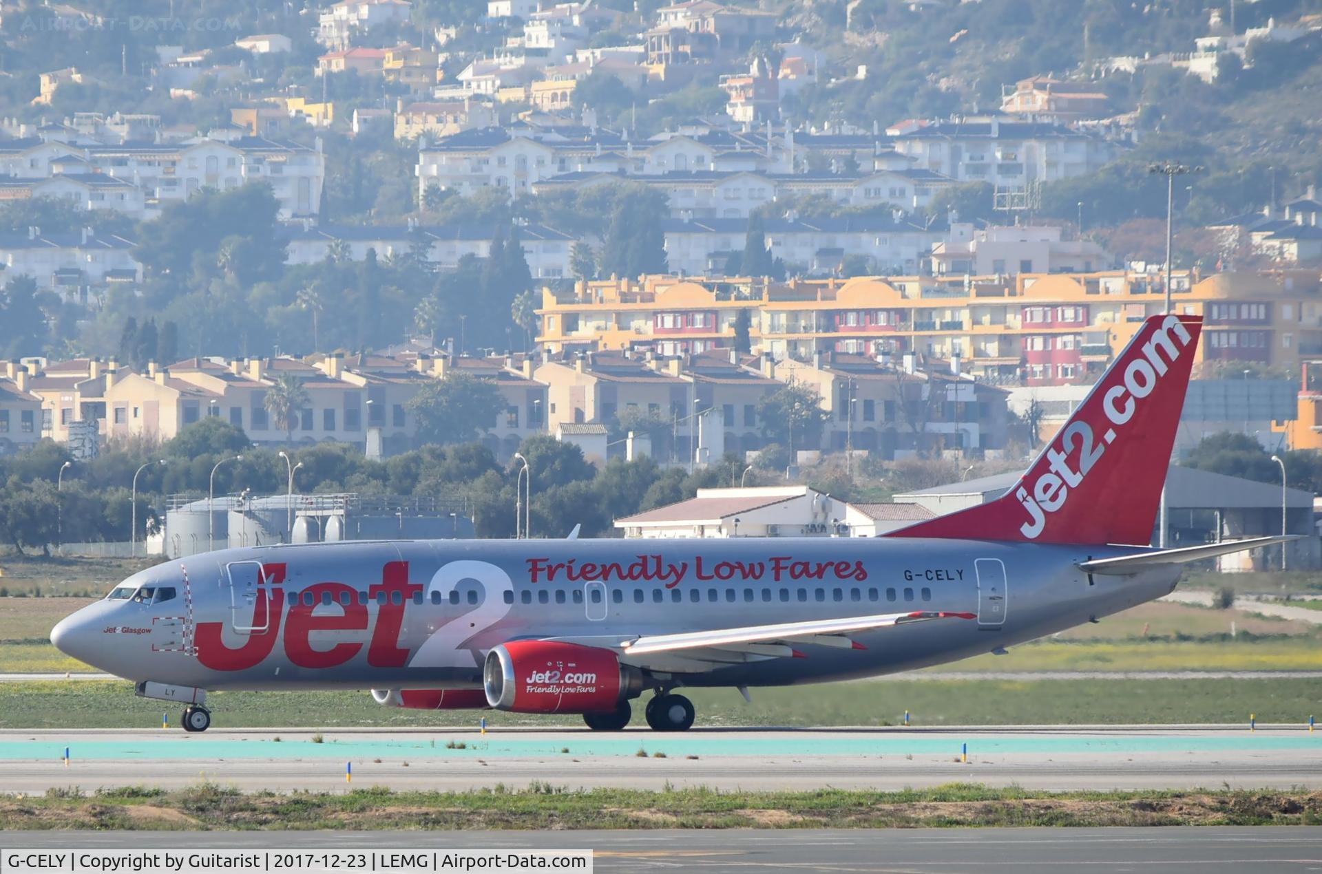 G-CELY, 1986 Boeing 737-377(QC) C/N 23662, At Malaga