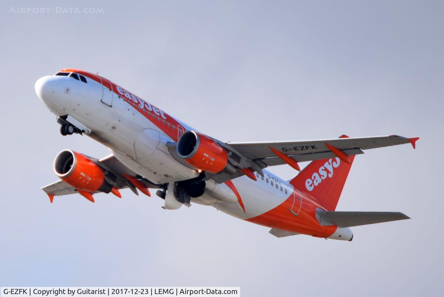 G-EZFK, 2009 Airbus A319-111 C/N 4048, At Malaga