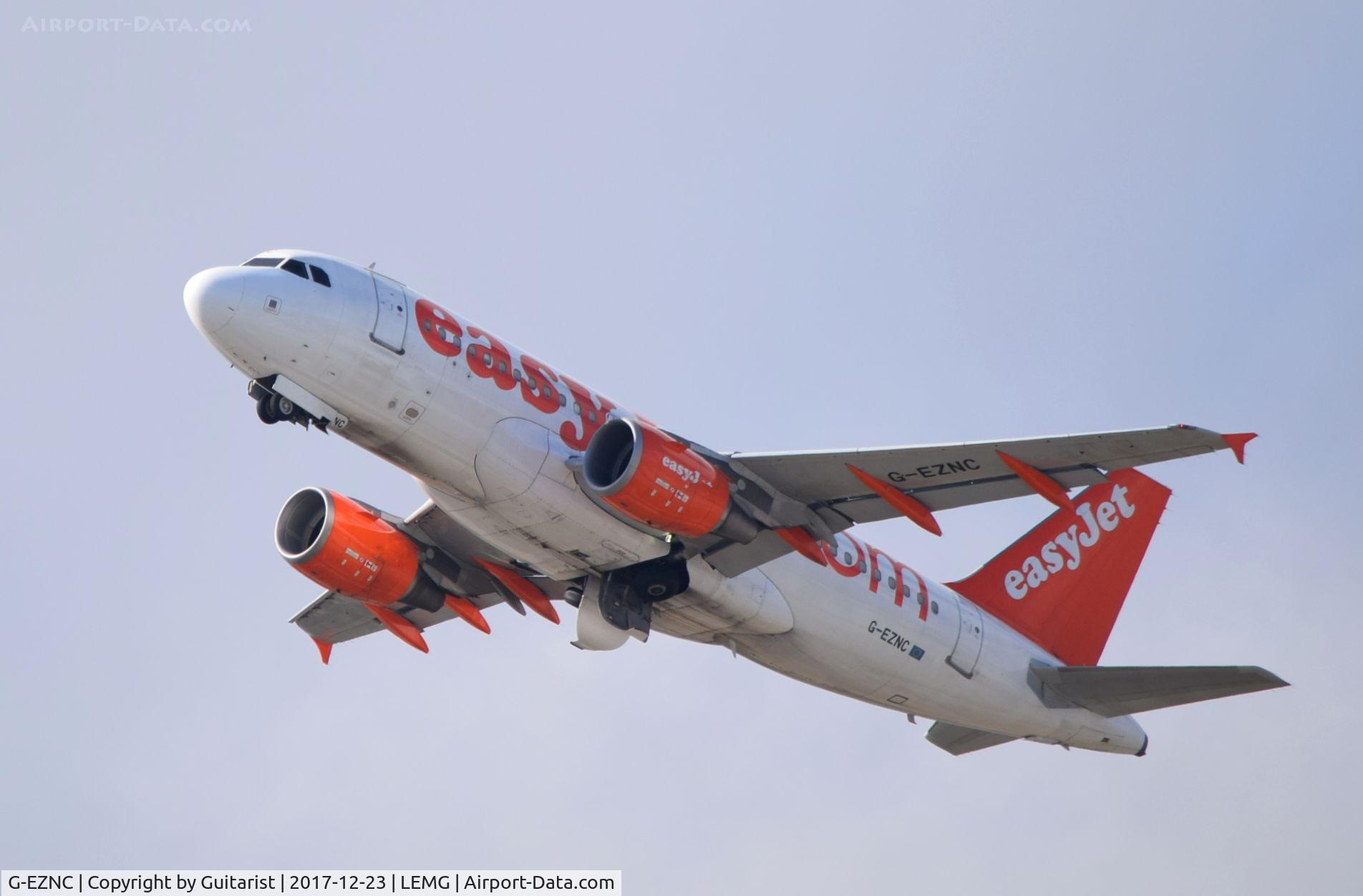 G-EZNC, 2003 Airbus A319-111 C/N 2050, At Malaga