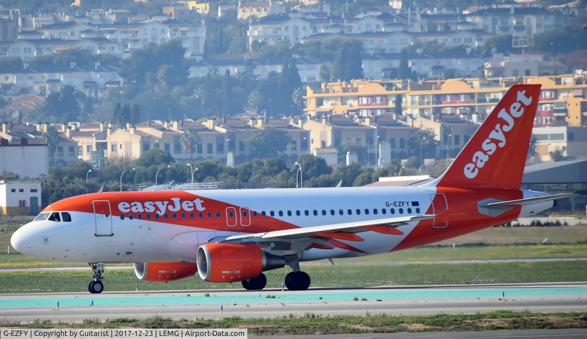 G-EZFY, 2010 Airbus A319-111 C/N 4418, At Malaga