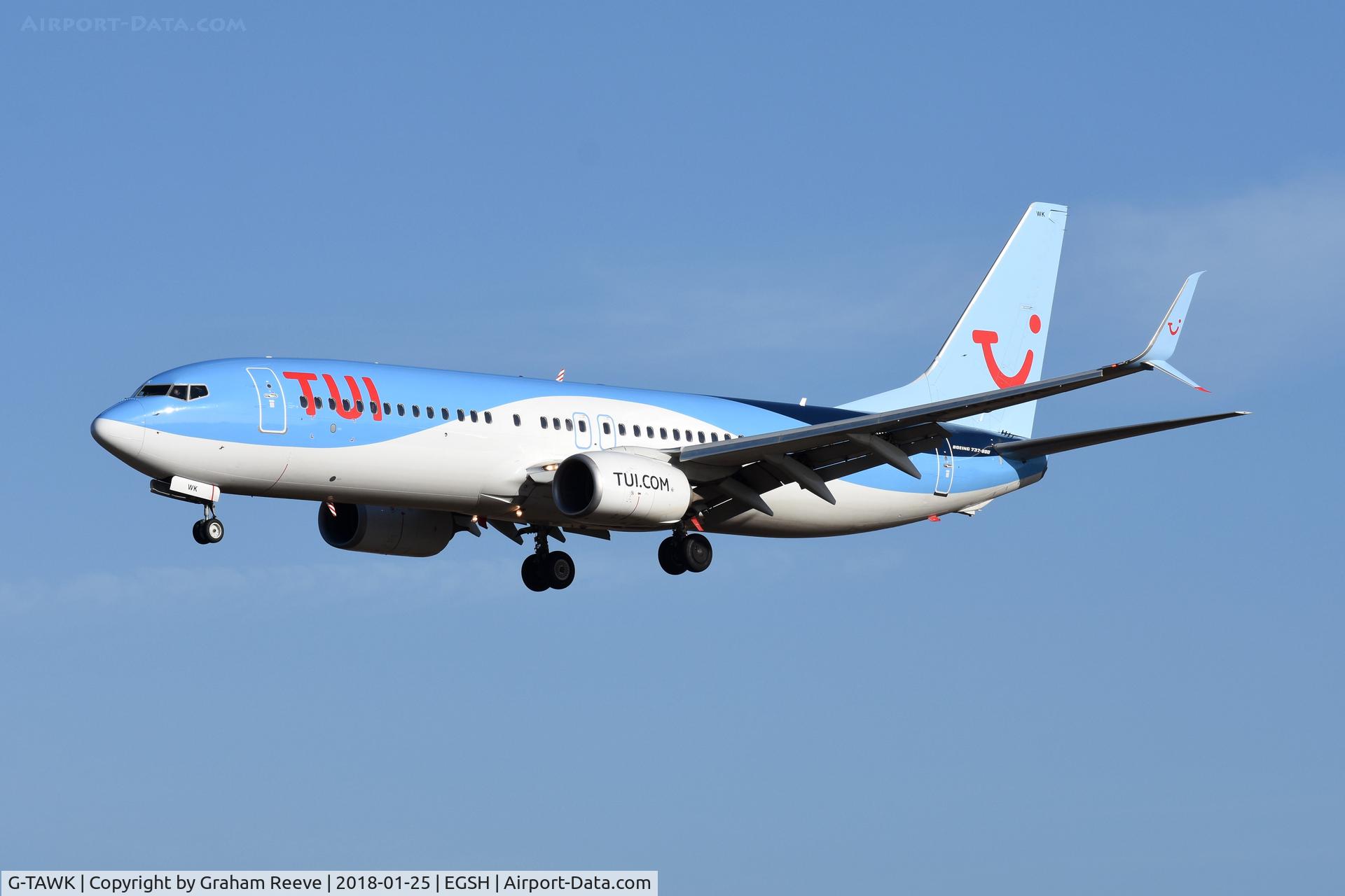 G-TAWK, 2012 Boeing 737-8K5 C/N 37239, Now in TUI colours.