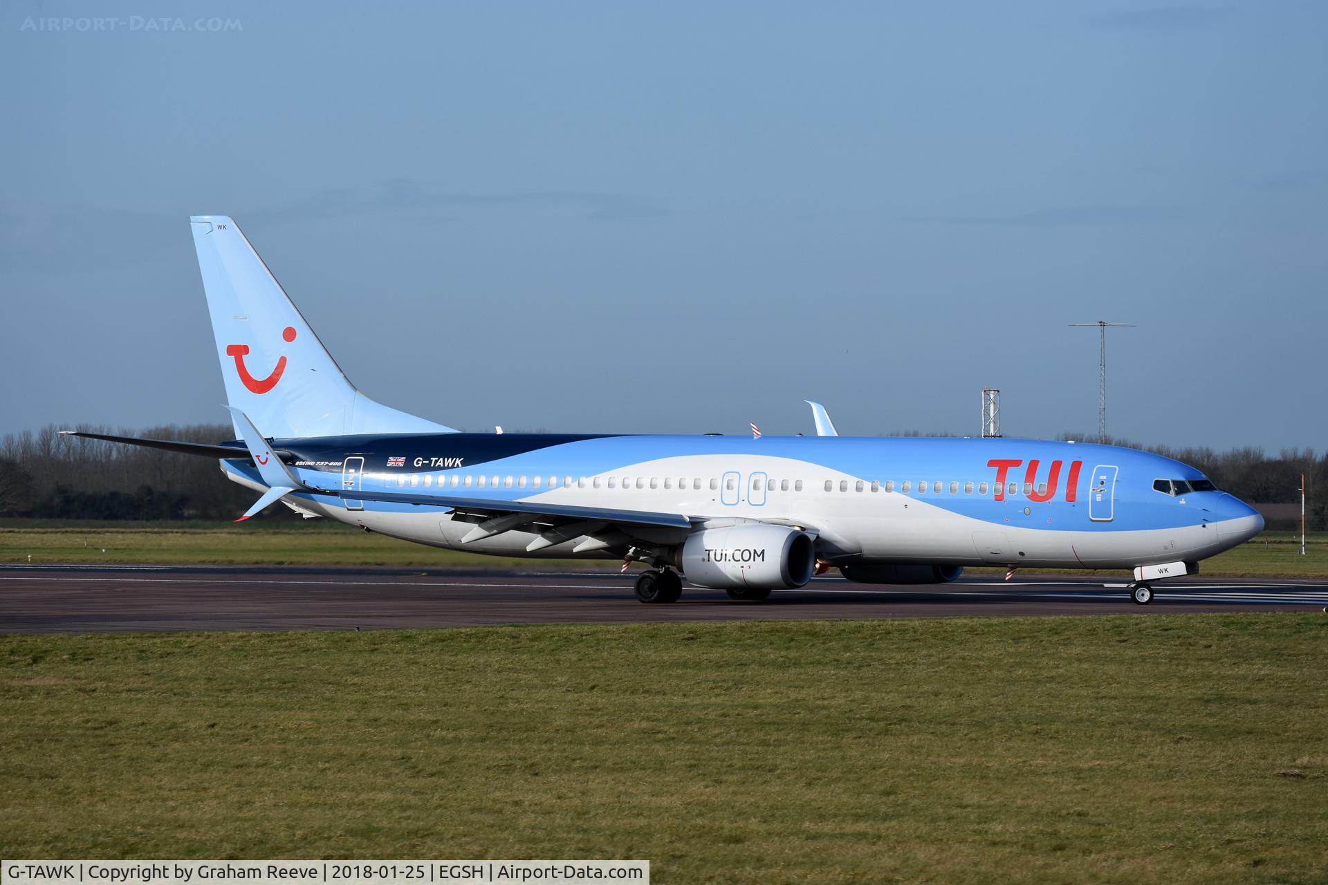 G-TAWK, 2012 Boeing 737-8K5 C/N 37239, Now in TUI colours.
