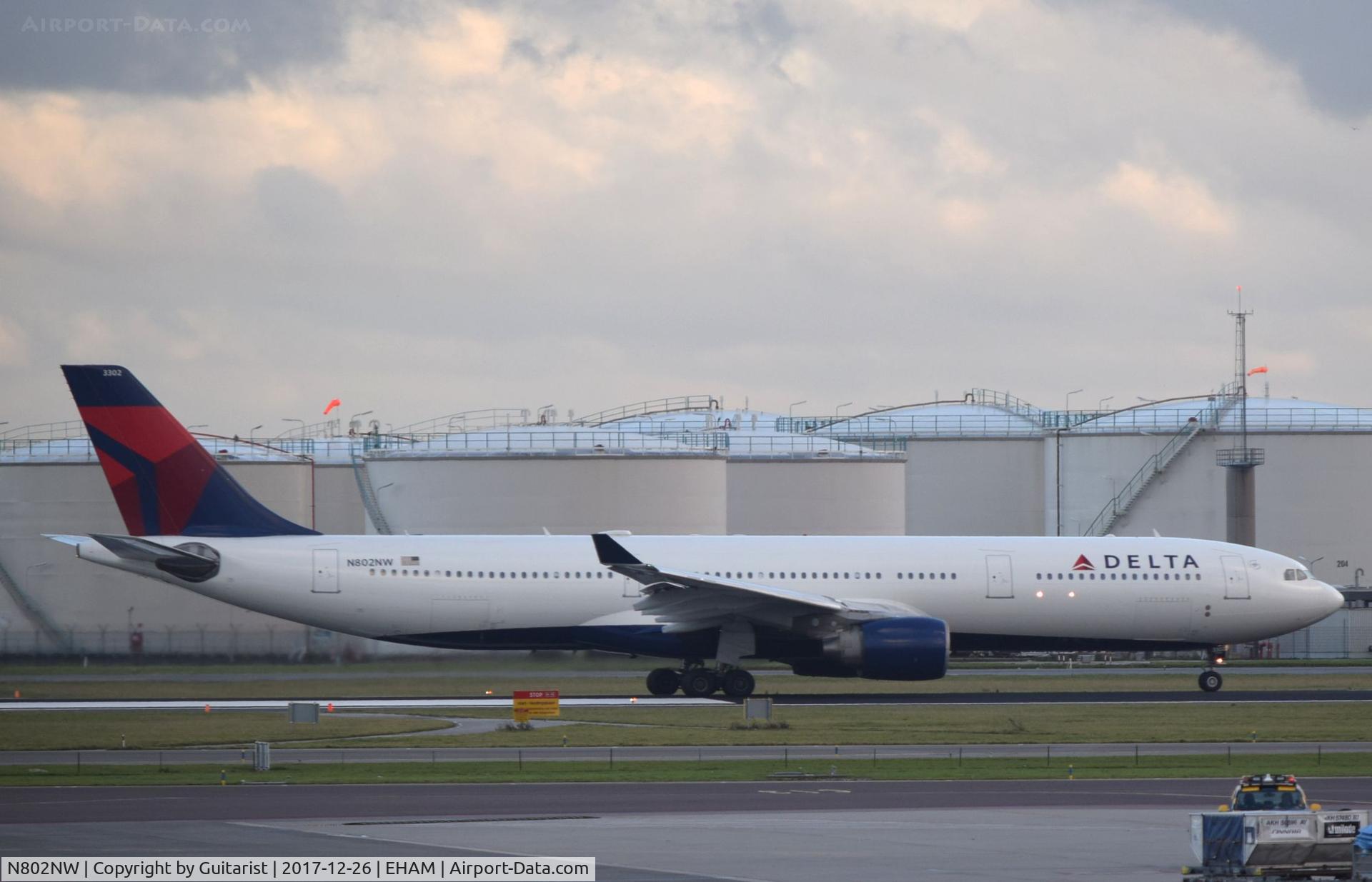 N802NW, 2003 Airbus A330-323 C/N 0533, At Amsterdam
