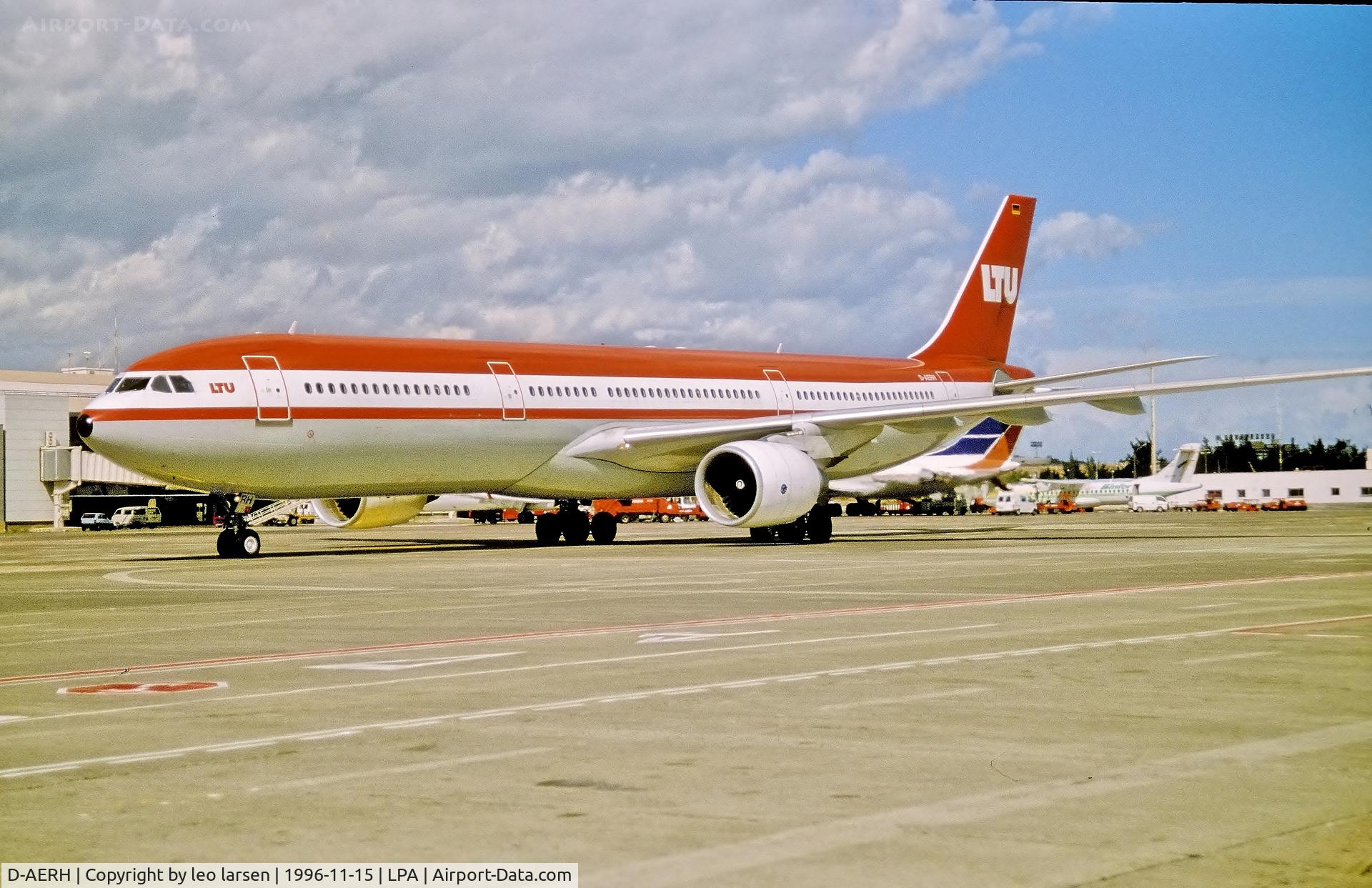 D-AERH, 1995 Airbus A330-322 C/N 87, Las Palmas 15.11.1996