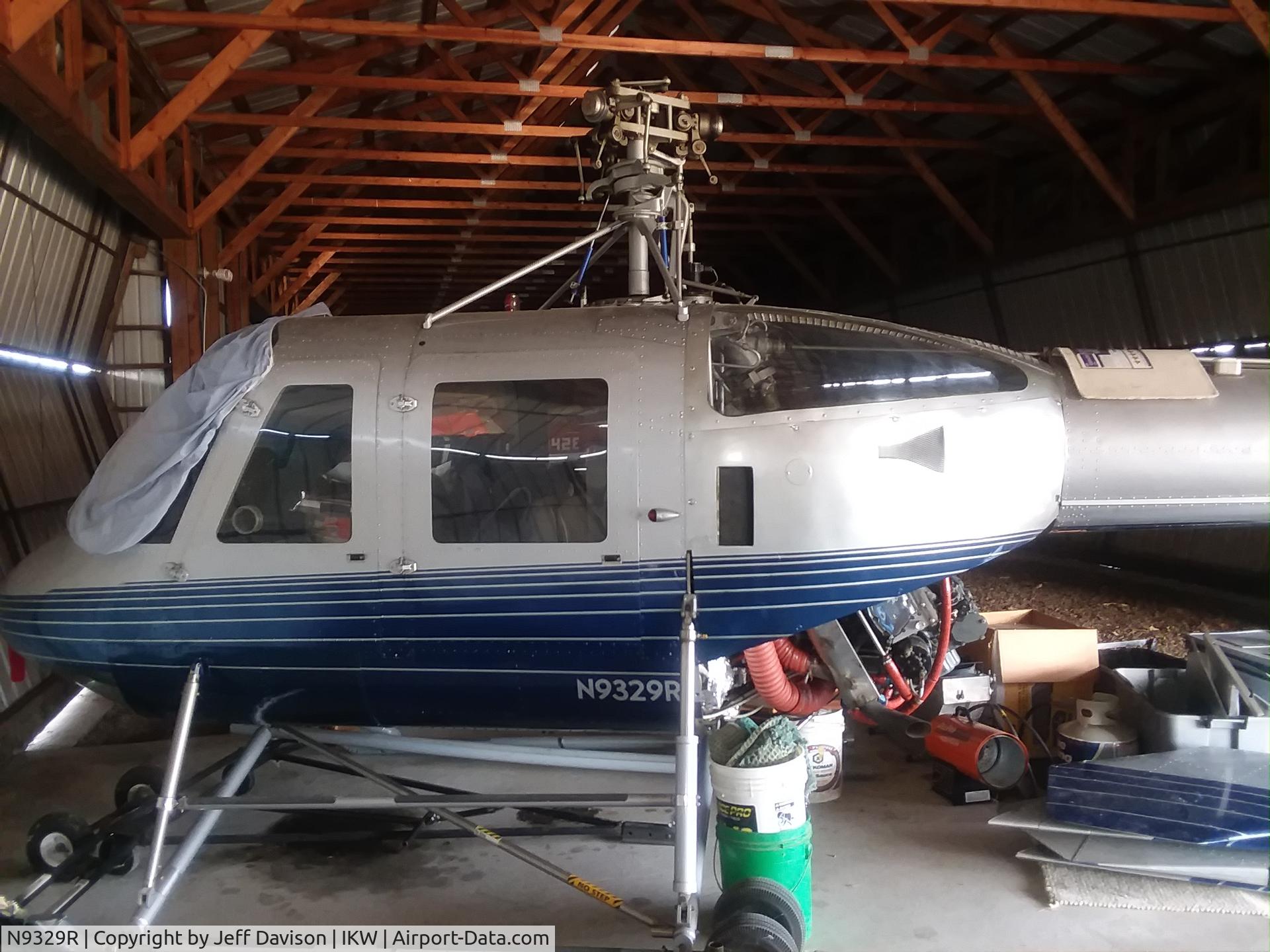 N9329R, 1988 Sikorsky S-52-3 (HO5S-1) C/N 52.046, Currently hangers at IKW Midland, Michigan.