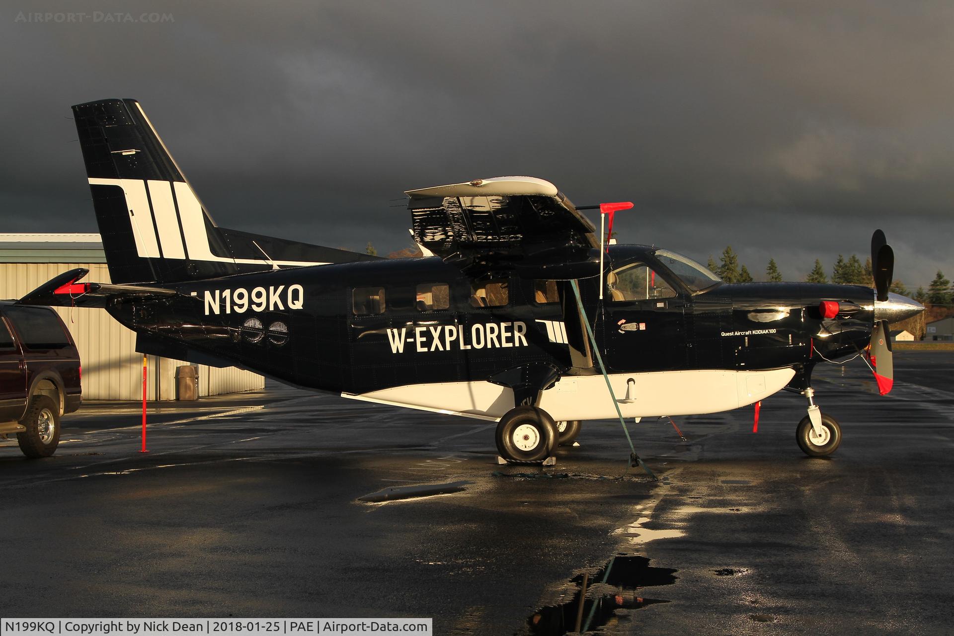 N199KQ, 2016 Quest Kodiak 100 C/N 100-0199, PAE/KPAE another one fresh from paint at Sunquest Air Specialties