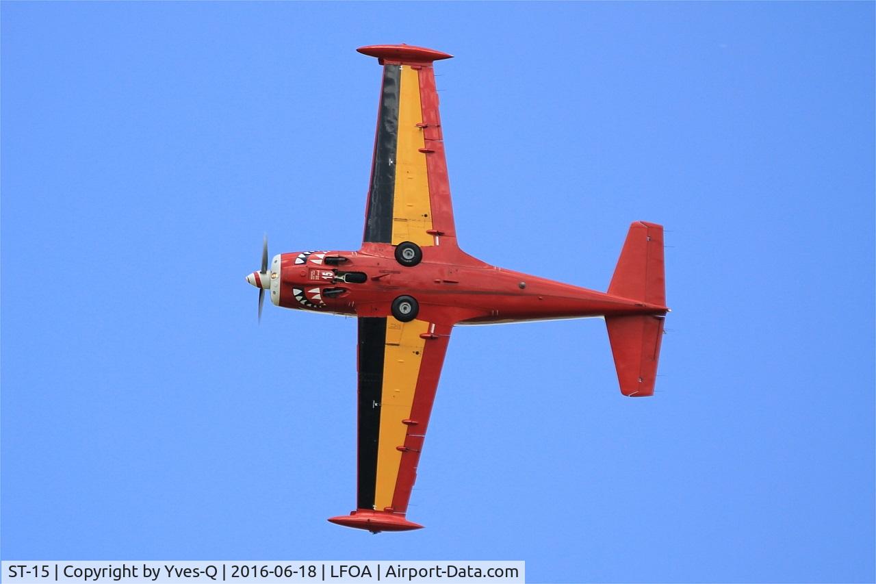 ST-15, SIAI-Marchetti SF-260M+ C/N 10-15, Belgian Red Devil Team SIAI-Marchetti SF-260M, On display, Avord Air Base 702 (LFOA) Open day 2016