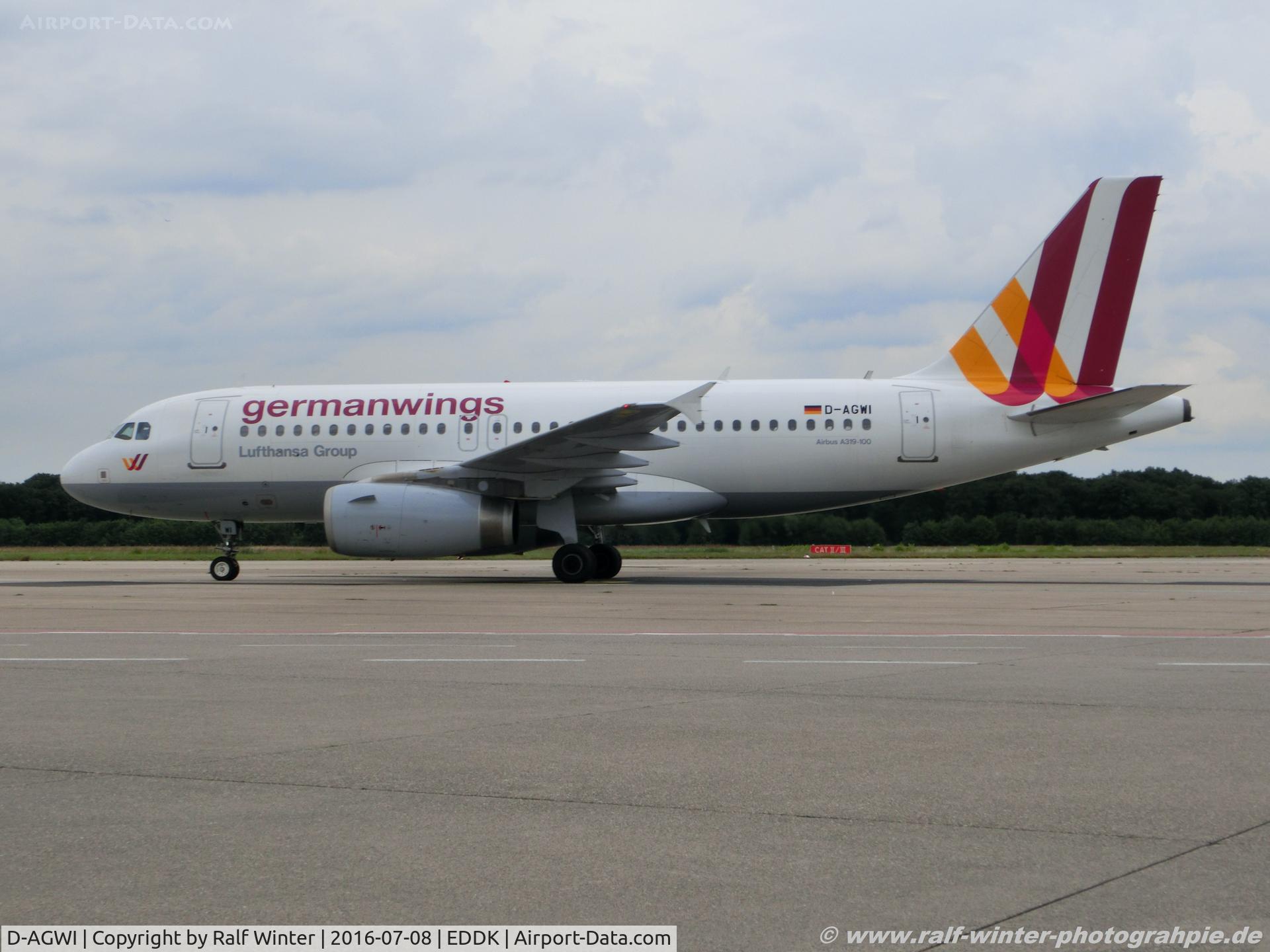 D-AGWI, 2008 Airbus A319-132 C/N 3358, Airbus A319-132 - 4U GWI Germanwings 'City of Hannover' - 3358 - D-AGWI - 08.07.2016 - CGN