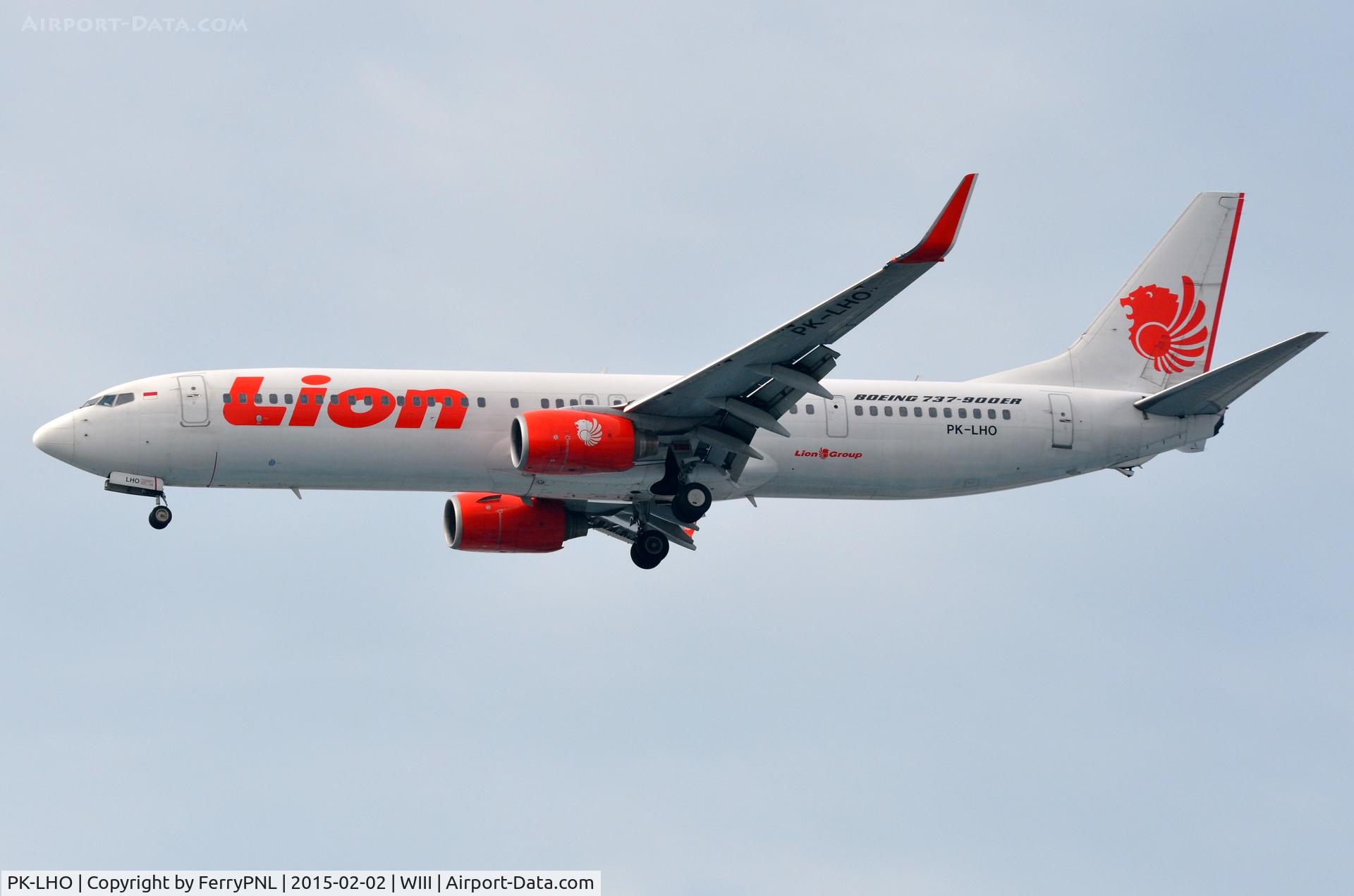 PK-LHO, 2011 Boeing CFM56-7B26E C/N 37278, Landing of Lion Air B739