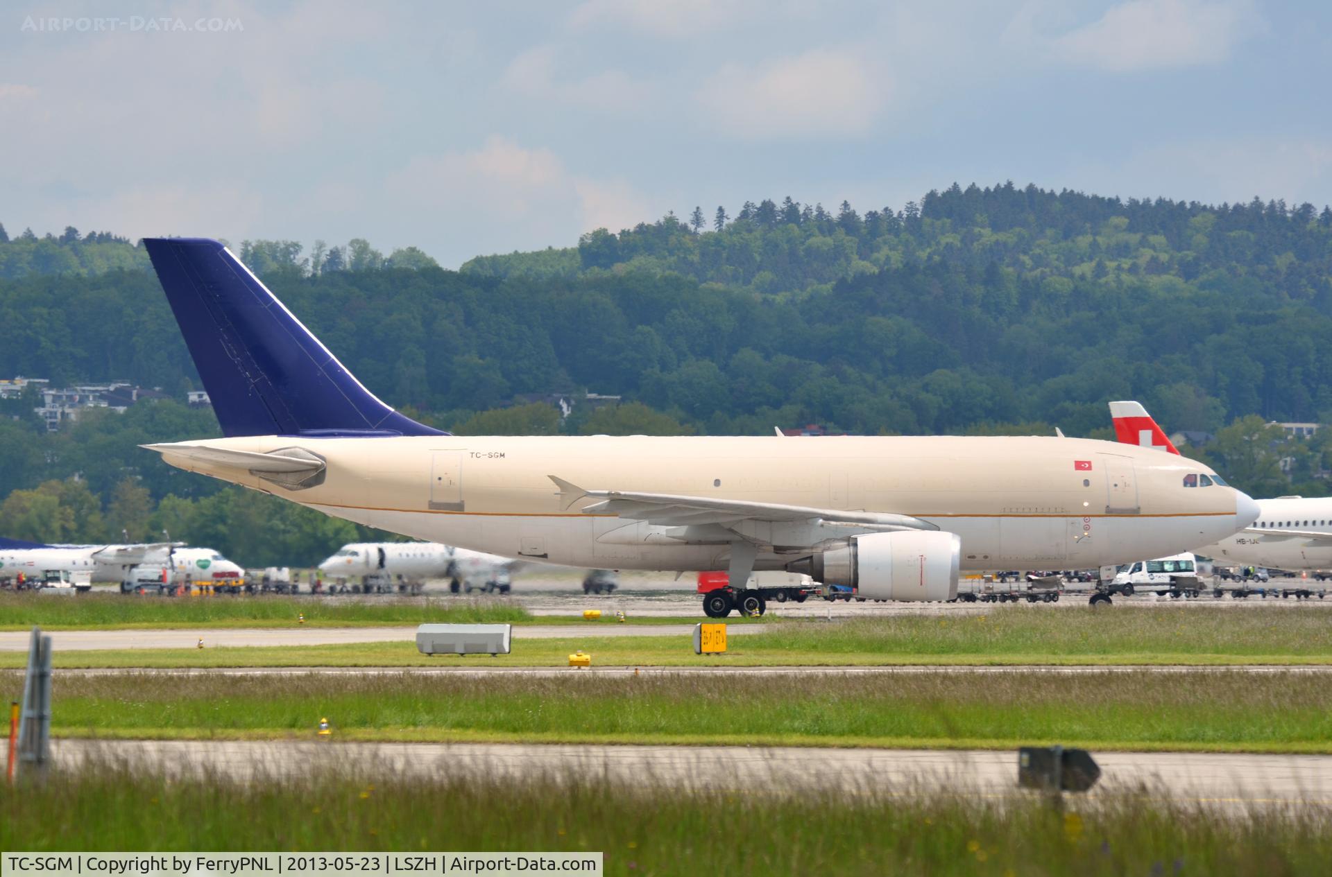 TC-SGM, 1991 Airbus A310-308(F) C/N 592, Saga A310F operating on behalf of TK in SV cs