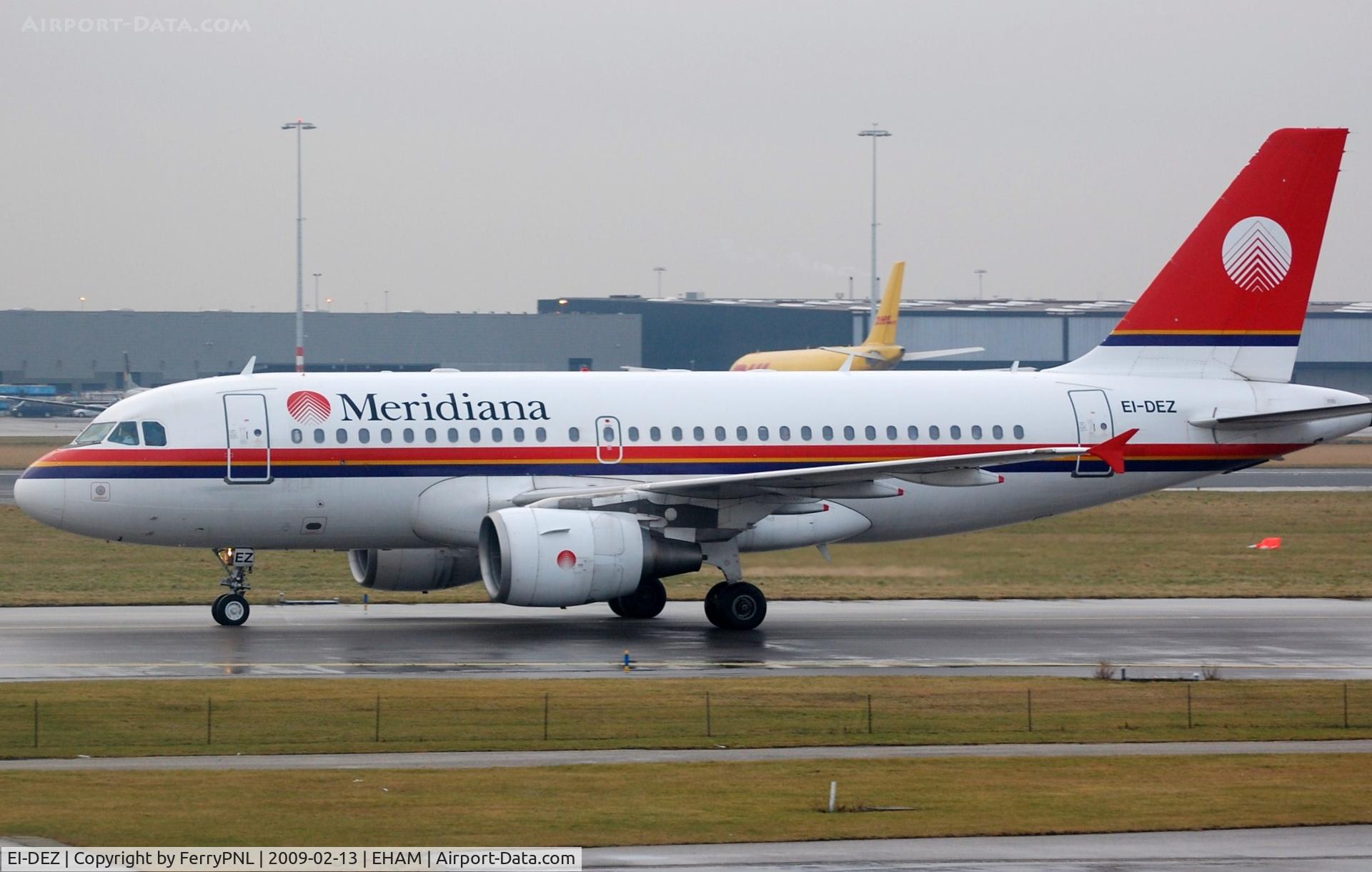 EI-DEZ, 2000 Airbus A319-112 C/N 1283, Meridiana A319. Airframe broken up in 2014.
