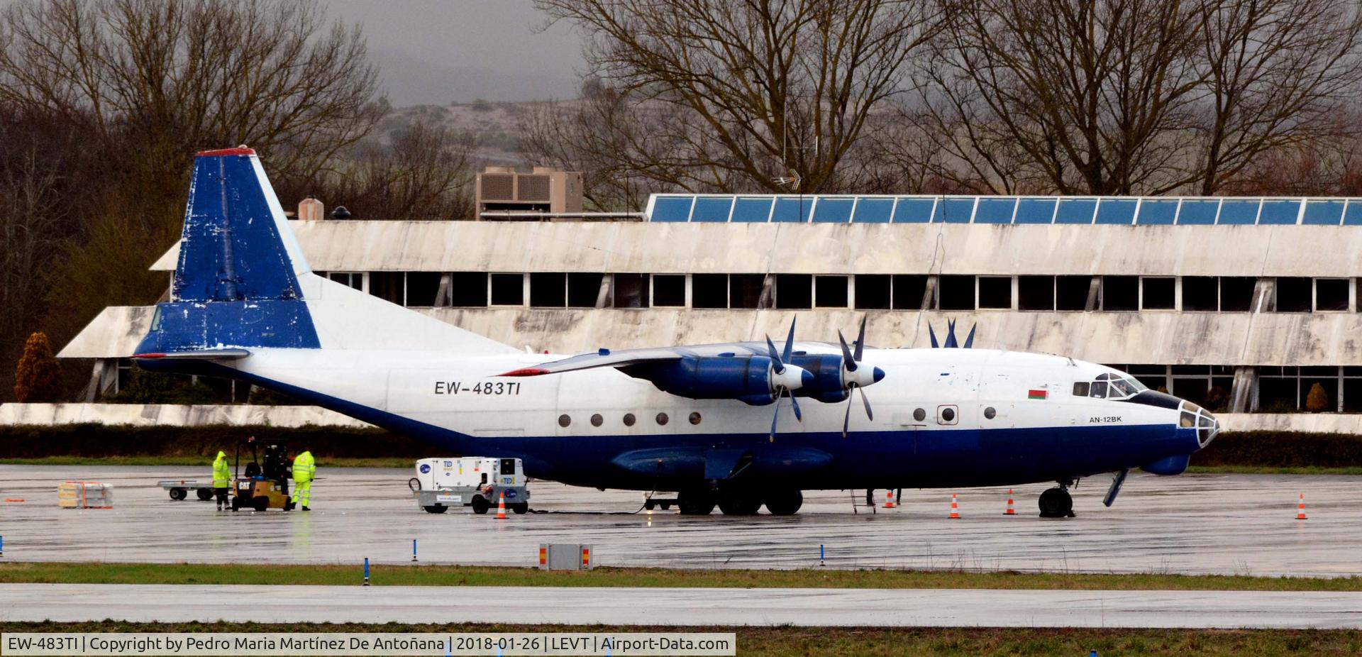 EW-483TI, Antonov An-12BK C/N 7345203, Foronda - Vitoria-Gasteiz - España