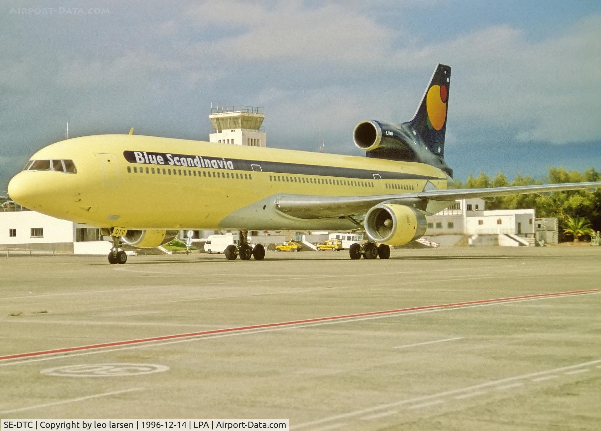 SE-DTC, 1973 Lockheed L-1011-385-1 TriStar 1 C/N 193A-1050, Las Palmas 14.12.1996