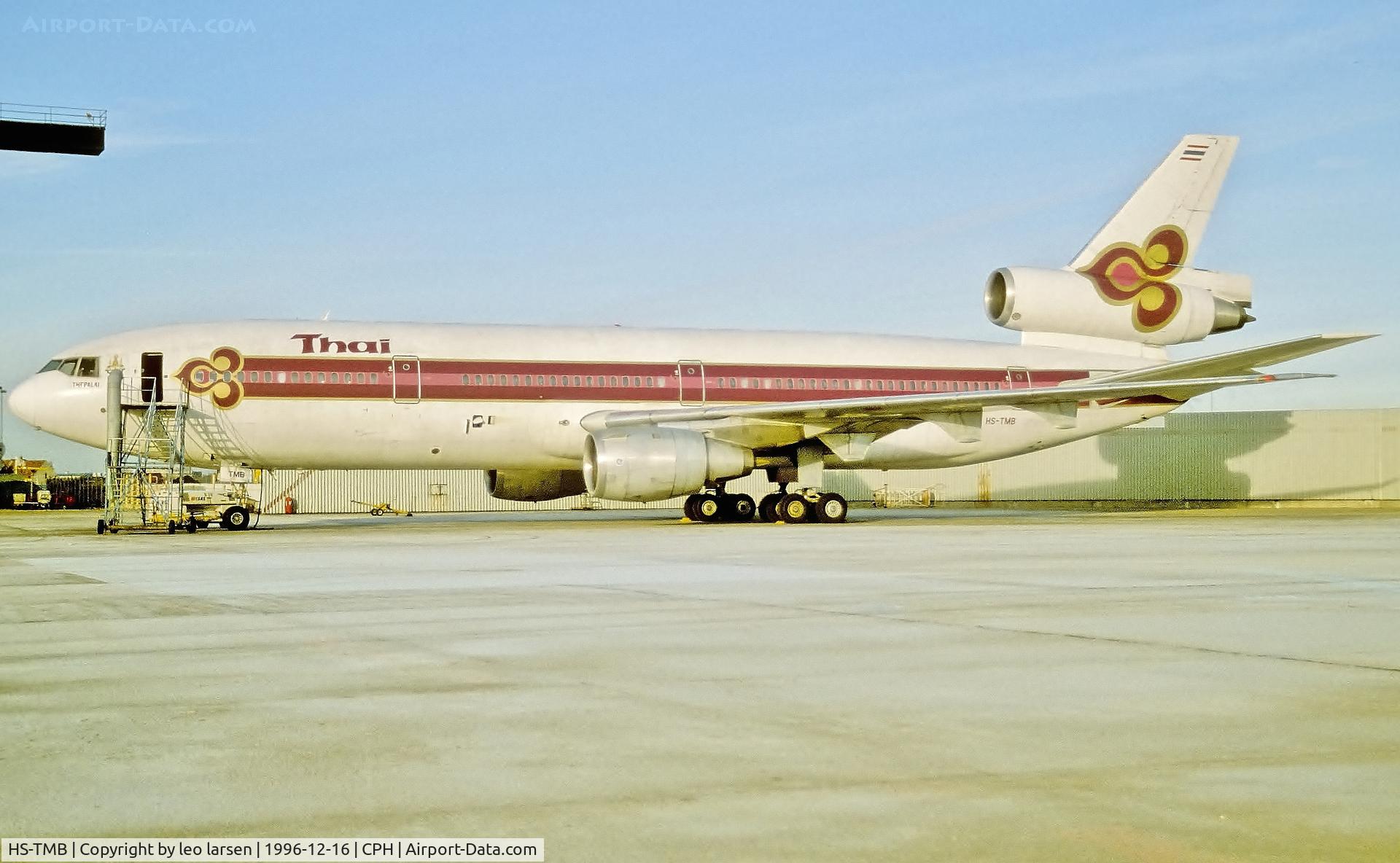 HS-TMB, 1987 McDonnell Douglas DC-10-30 C/N 48290, Copenhagen 16.12.1996