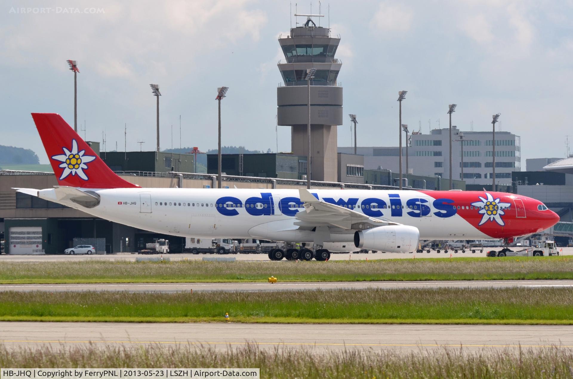 HB-JHQ, 2010 Airbus A330-343X C/N 1193, Edelweiss A333 under tow.