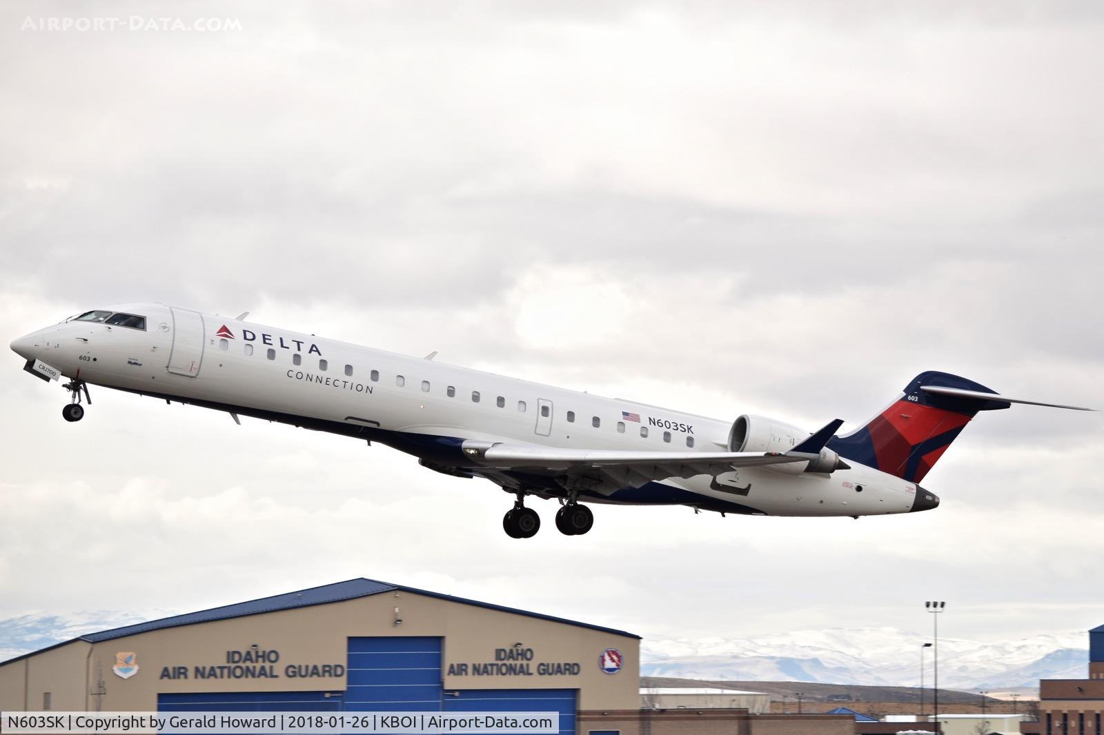 N603SK, 2006 Bombardier CRJ-702 (CL-600-2C10) Regional Jet C/N 10248, Departing RWY 10L.