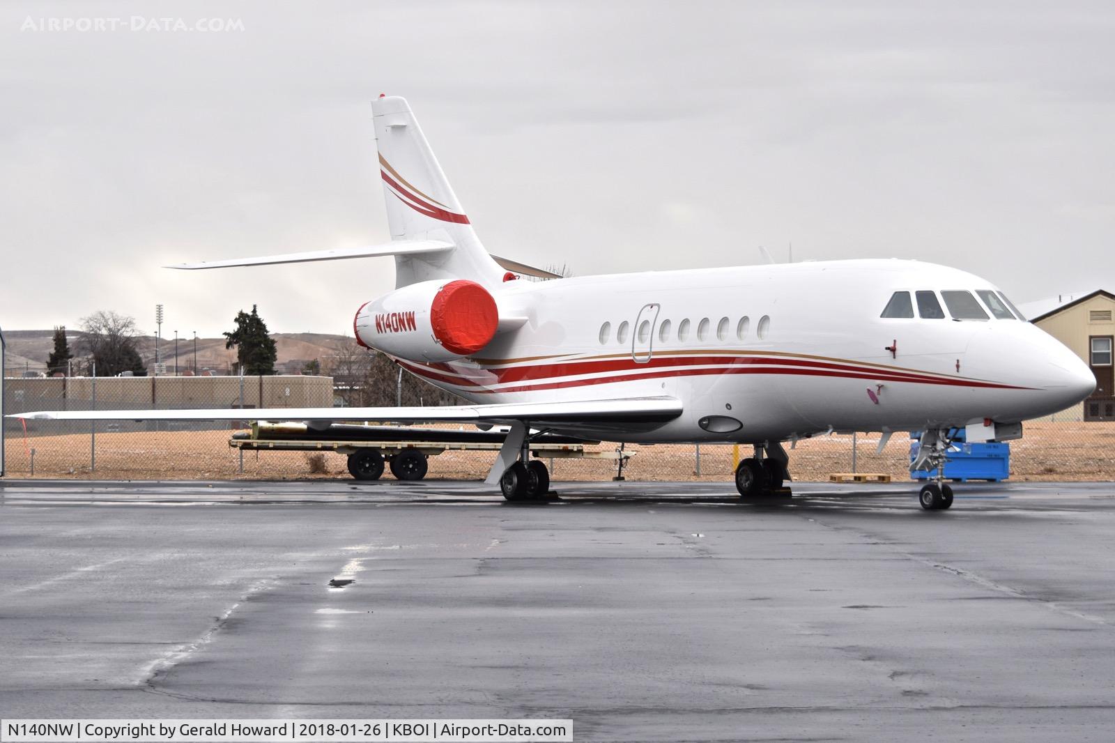 N140NW, 2005 Dassault Falcon 2000 C/N 224, Parked in the back of south GA ramp.