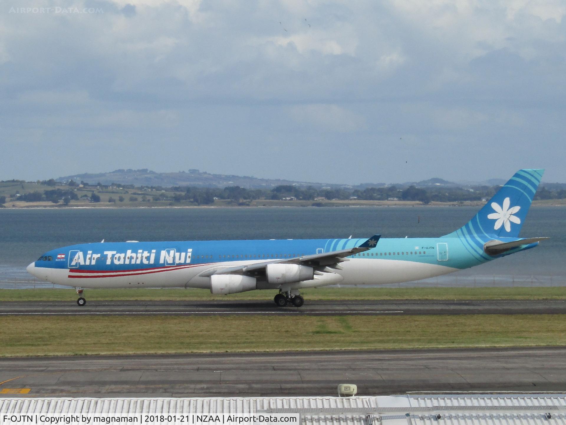 F-OJTN, 2001 Airbus A340-313 C/N 395, Rolling along runway