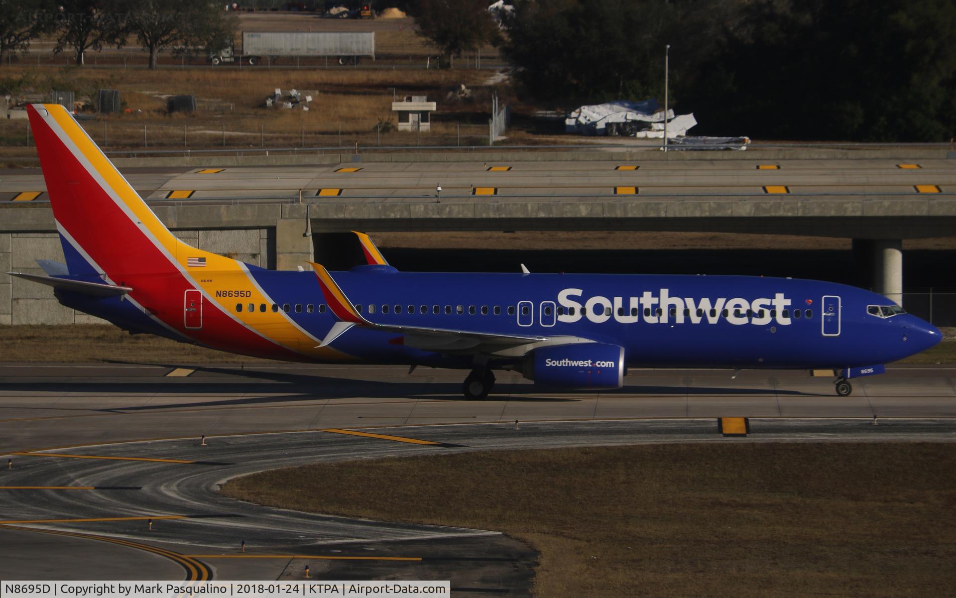 N8695D, 2016 Boeing 737-8H4 C/N 35965, Boeing 737-800